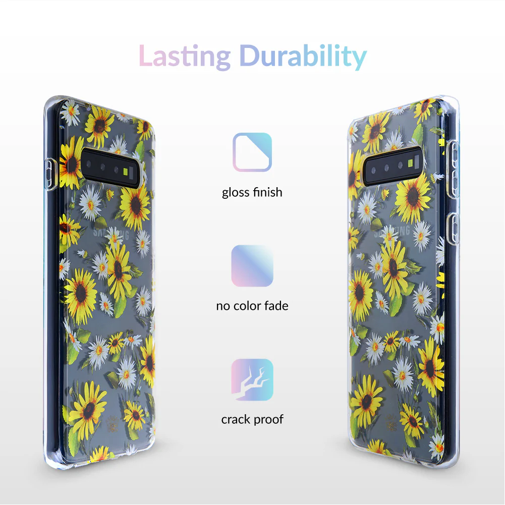 Sunflower Daisy Clear Samsung Galaxy Case - Image 47