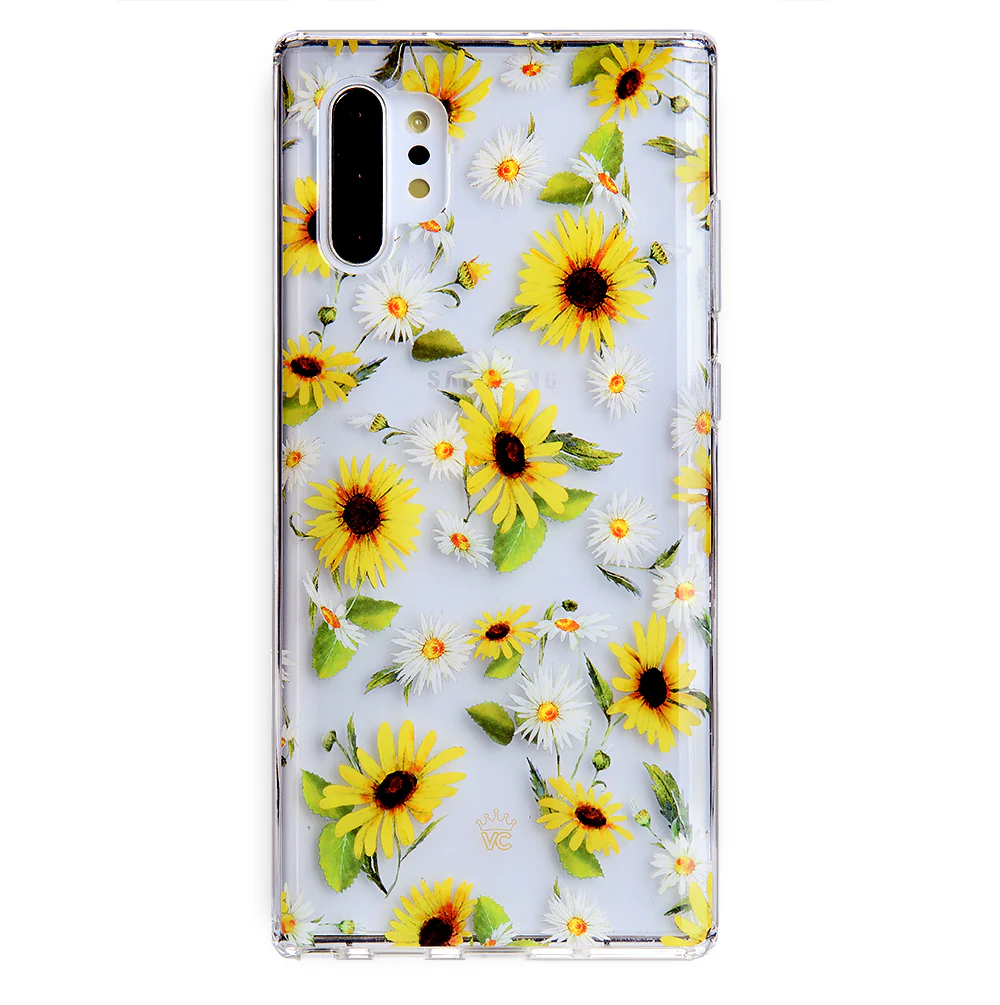 Sunflower Daisy Clear Samsung Galaxy Case - Image 54