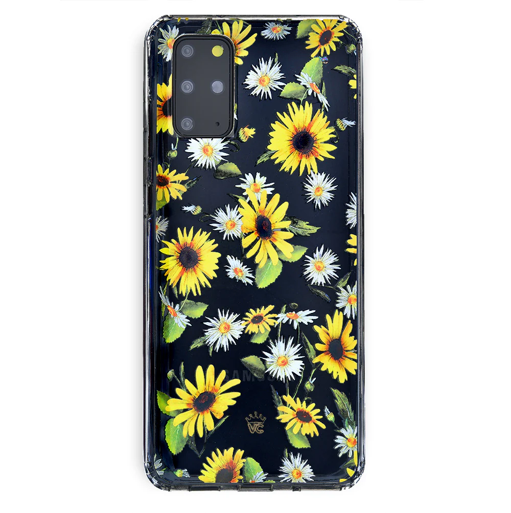 Sunflower Daisy Clear Samsung Galaxy Case - Image 60