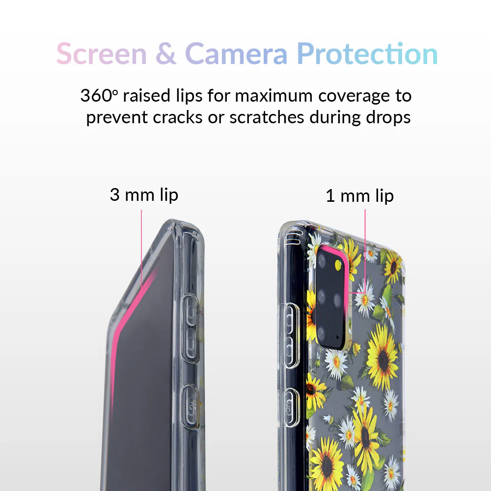 Sunflower Daisy Clear Samsung Galaxy Case - Image 61