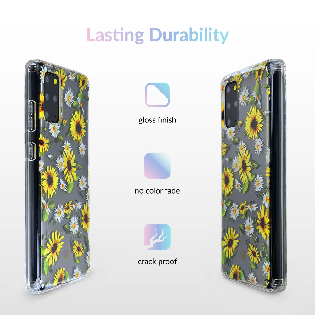Sunflower Daisy Clear Samsung Galaxy Case - Image 63
