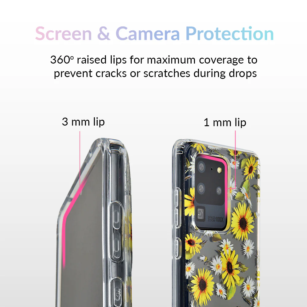 Sunflower Daisy Clear Samsung Galaxy Case - Image 71
