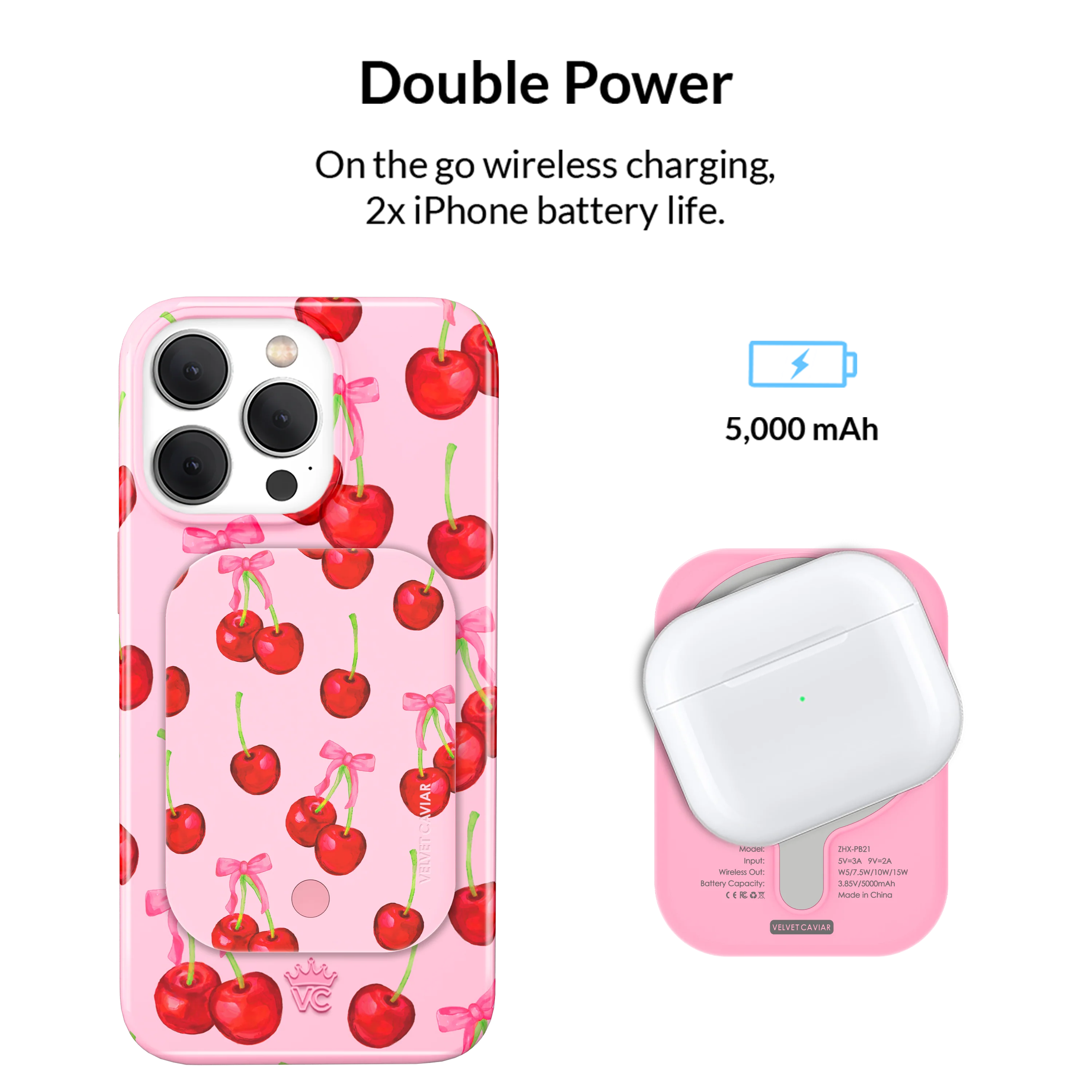 Sweet Cherry MagSafe Battery Power Pack - Image 3