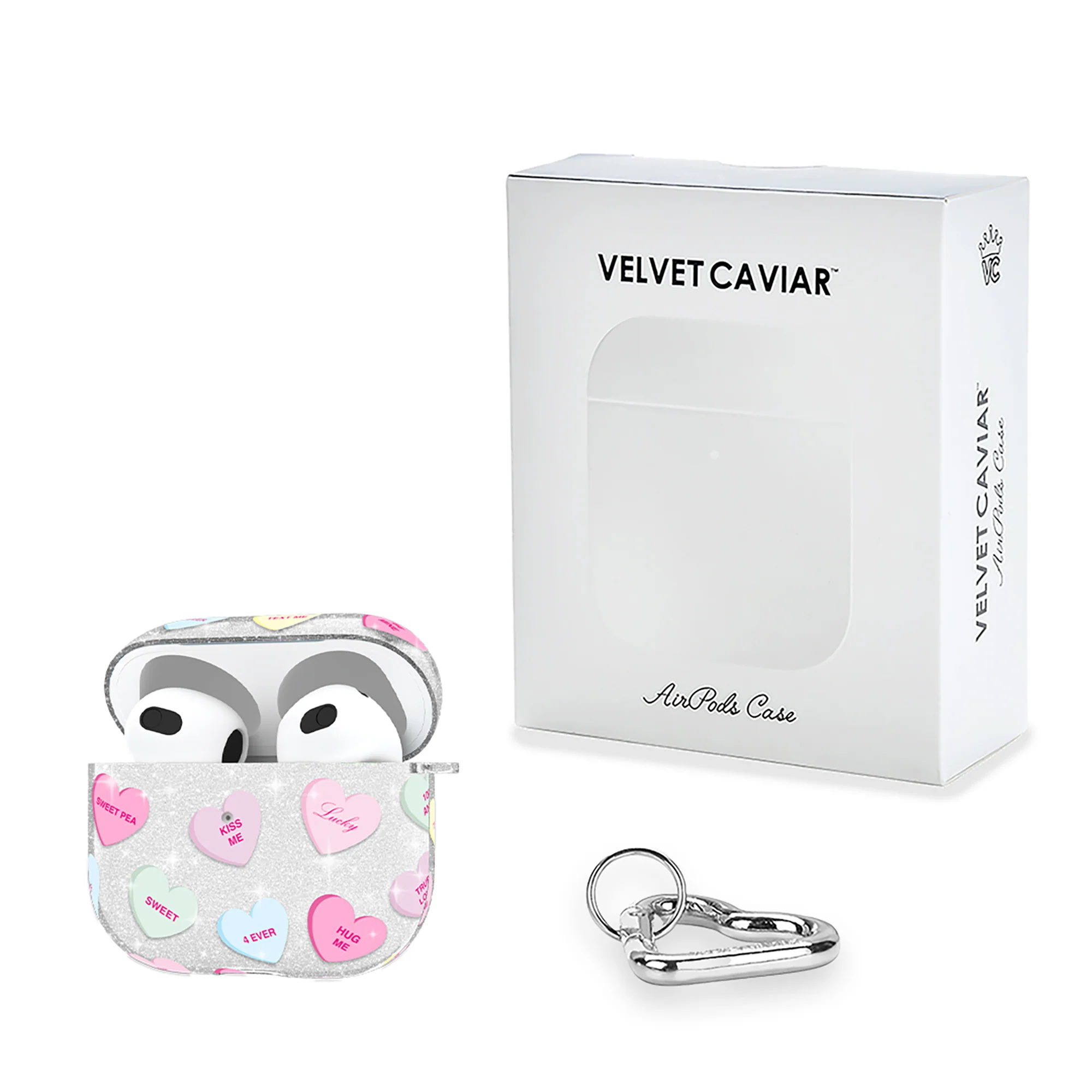 Sweet Hearts Glitter AirPod Case - Image 17