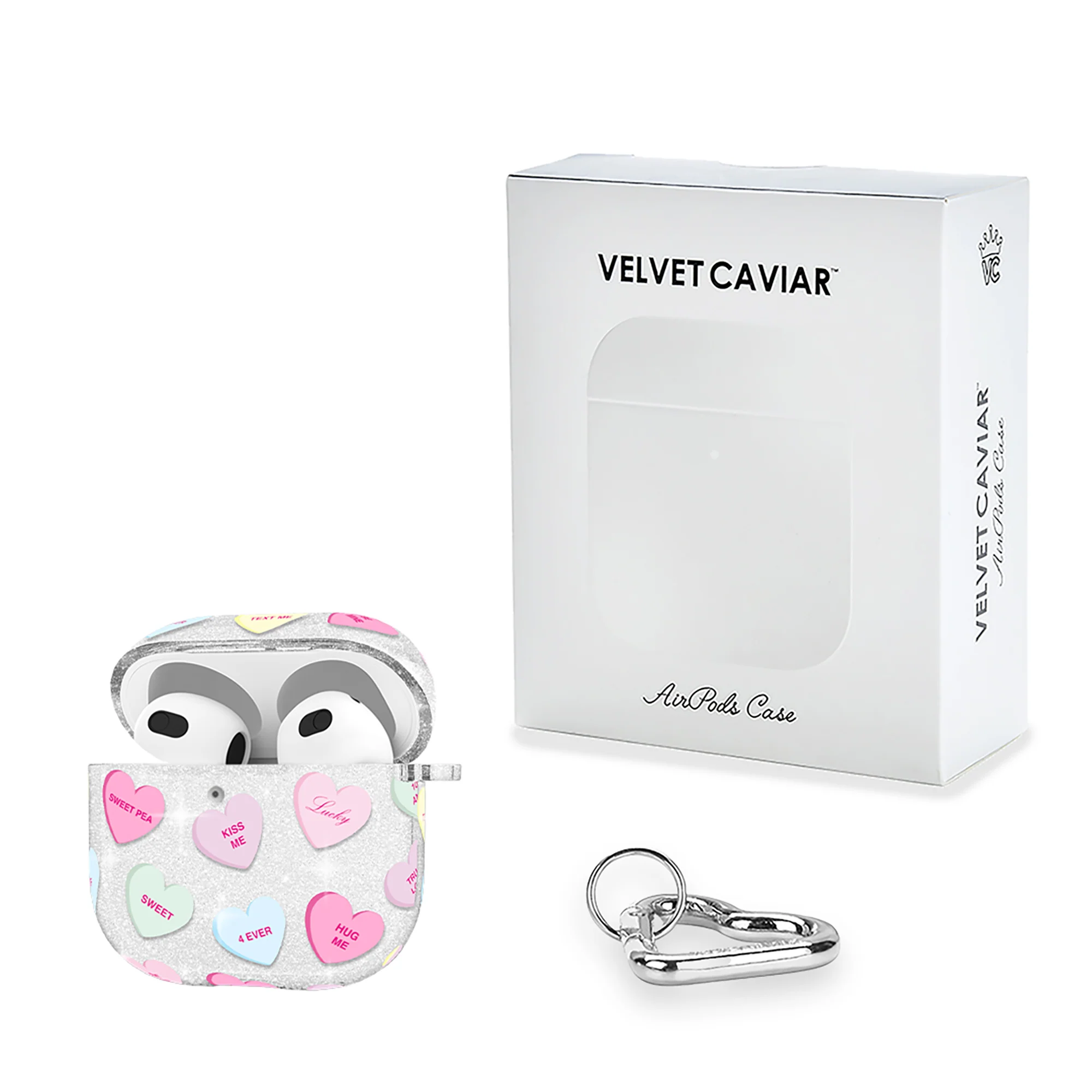 Sweet Hearts Glitter AirPod Case - Image 23