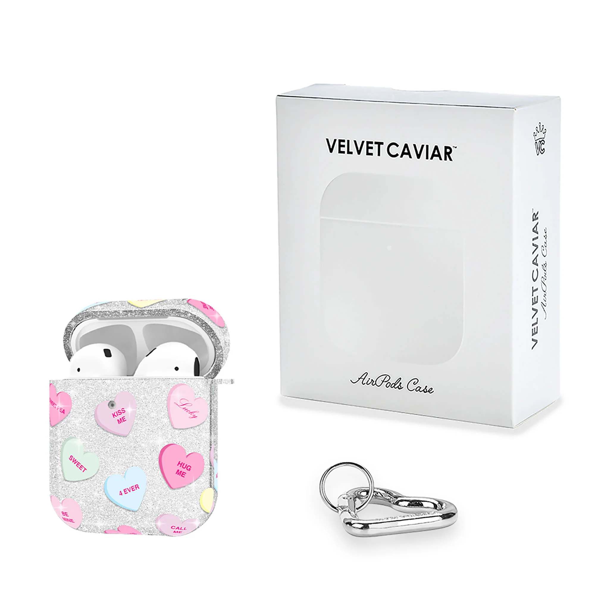 Sweet Hearts Glitter AirPod Case - Image 5