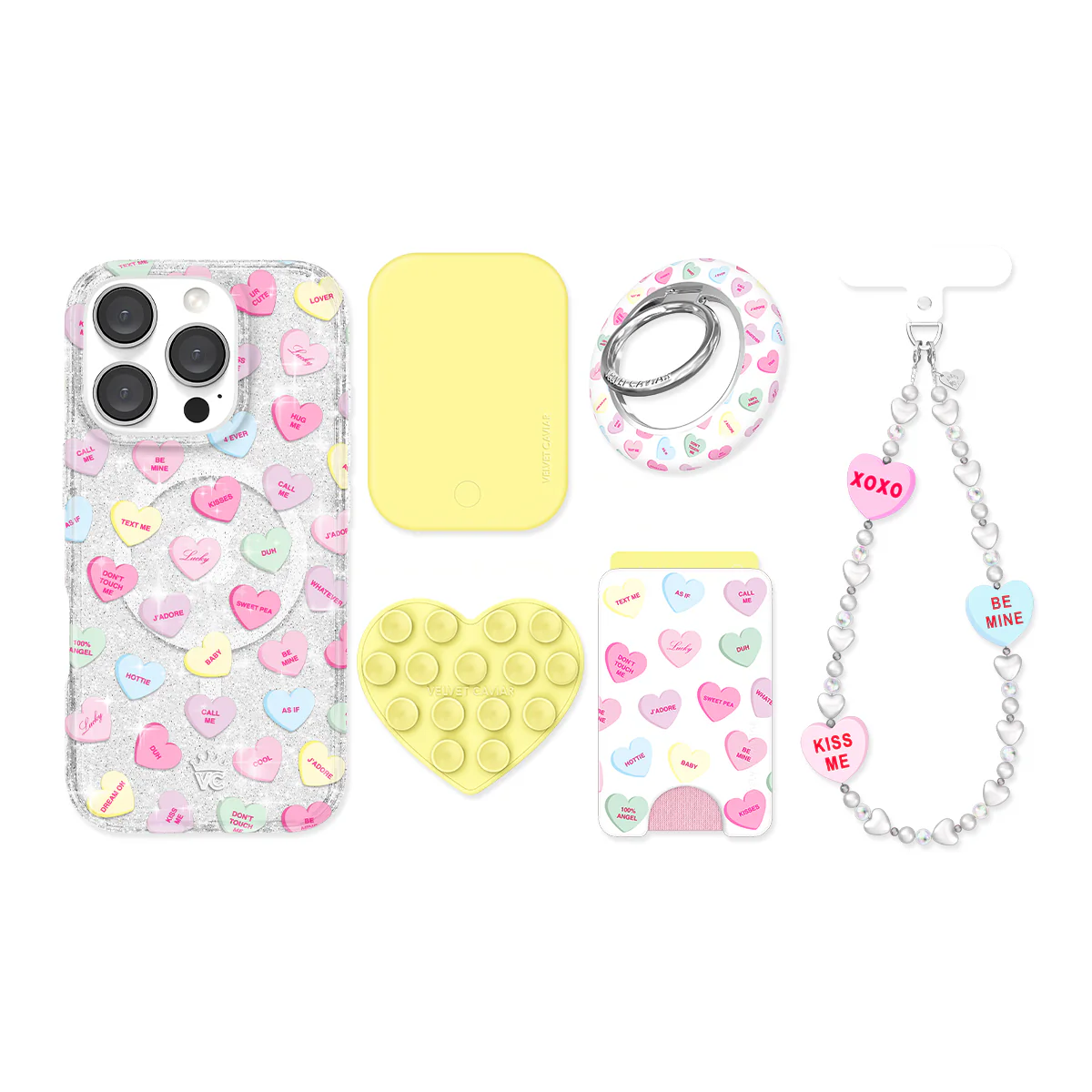 Sweet Hearts Glitter iPhone Bundle Set - Image 11