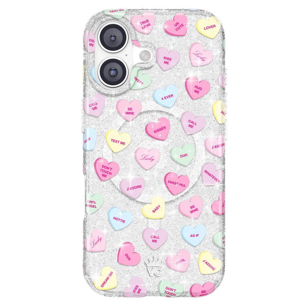 Sweet Hearts Glitter iPhone Case - Image 16
