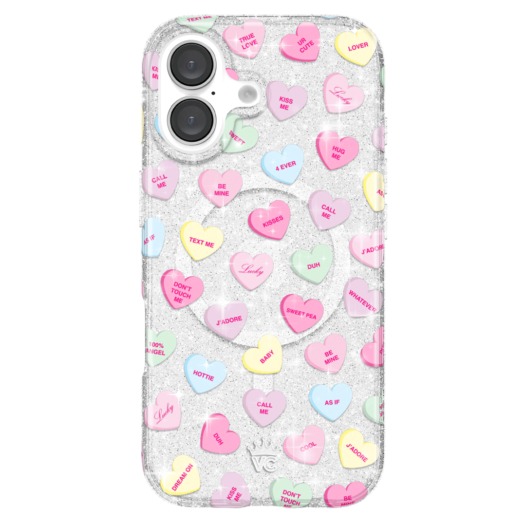 Sweet Hearts Glitter iPhone Case - Image 36