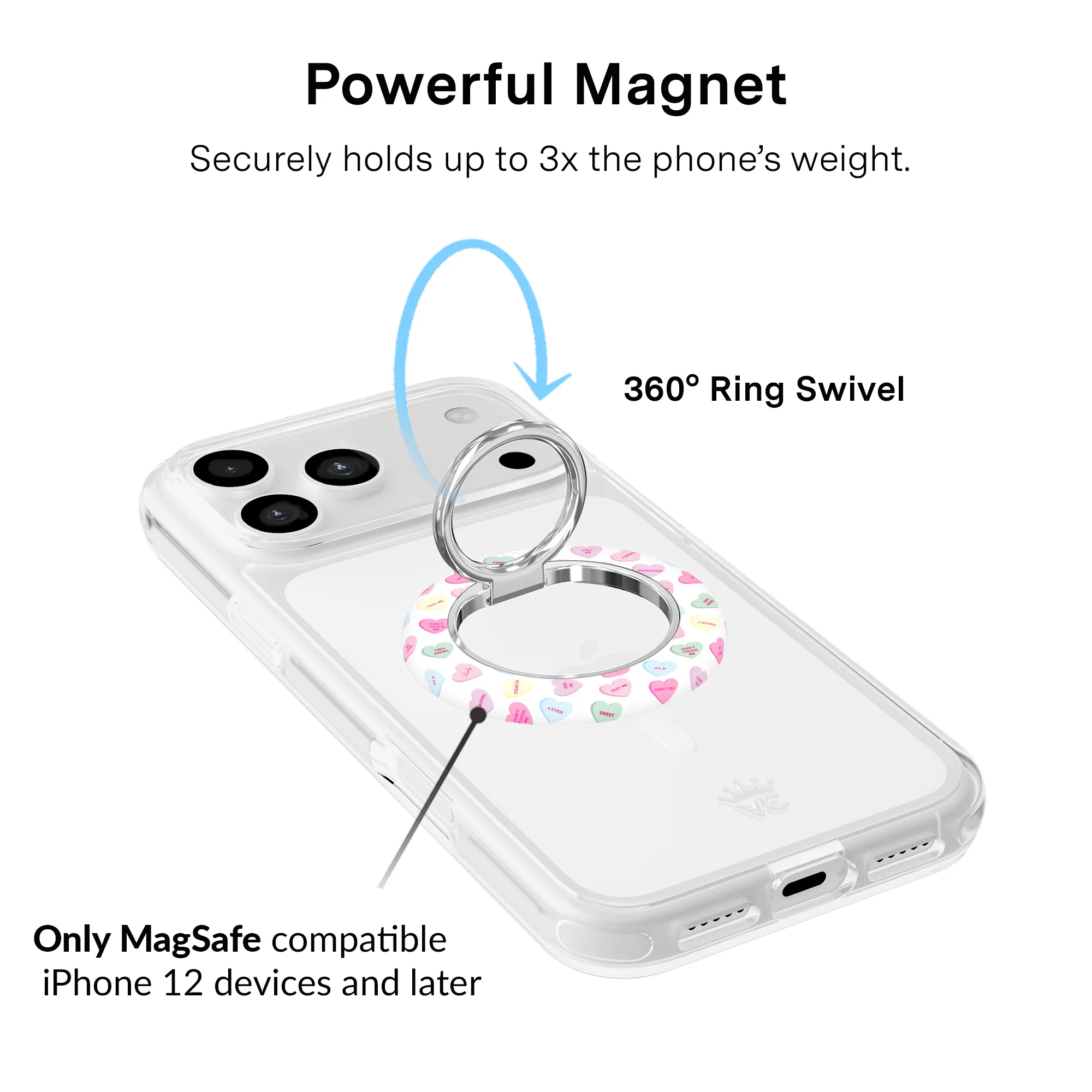 Sweet Hearts MagSafe Grip Ring - Image 3
