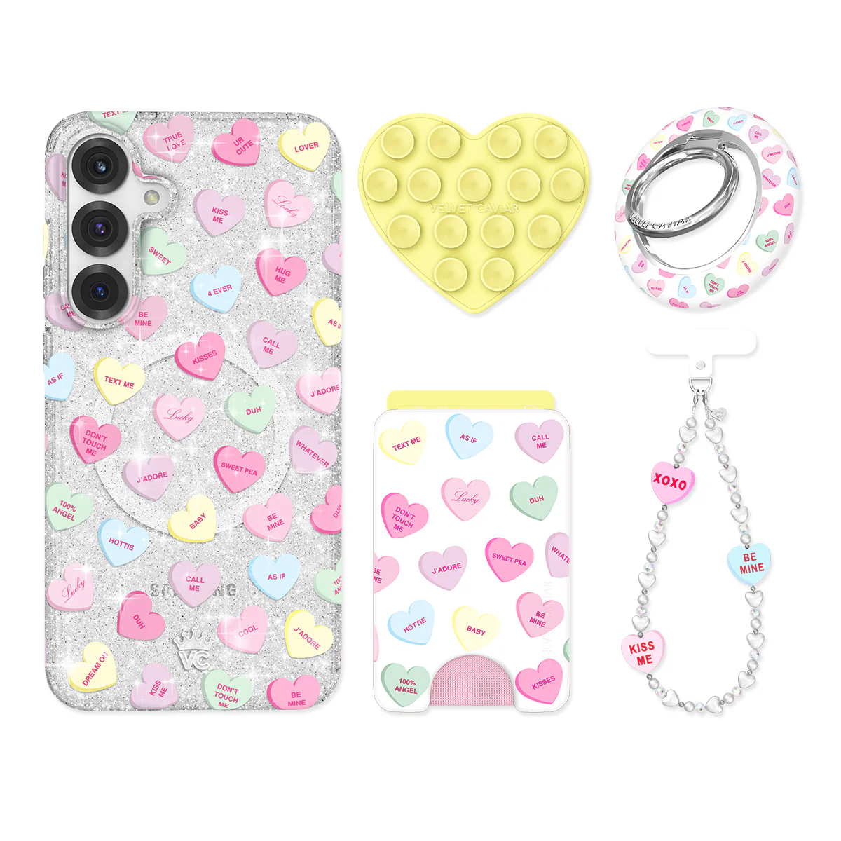 Sweet Hearts Glitter Samsung Bundle Set - Image 2