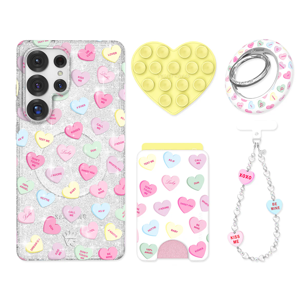 Sweet Hearts Glitter Samsung Bundle Set - Image 3