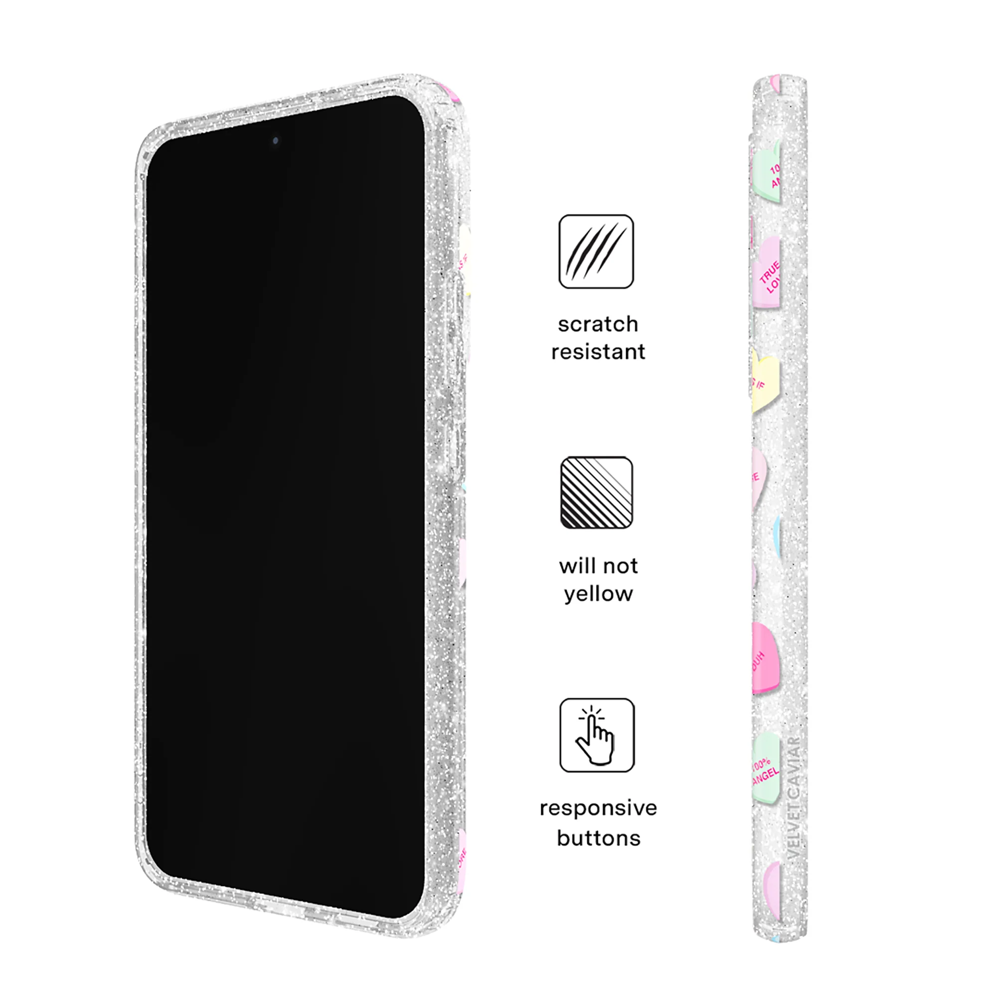 Sweet Hearts Glitter Samsung Case - Image 10