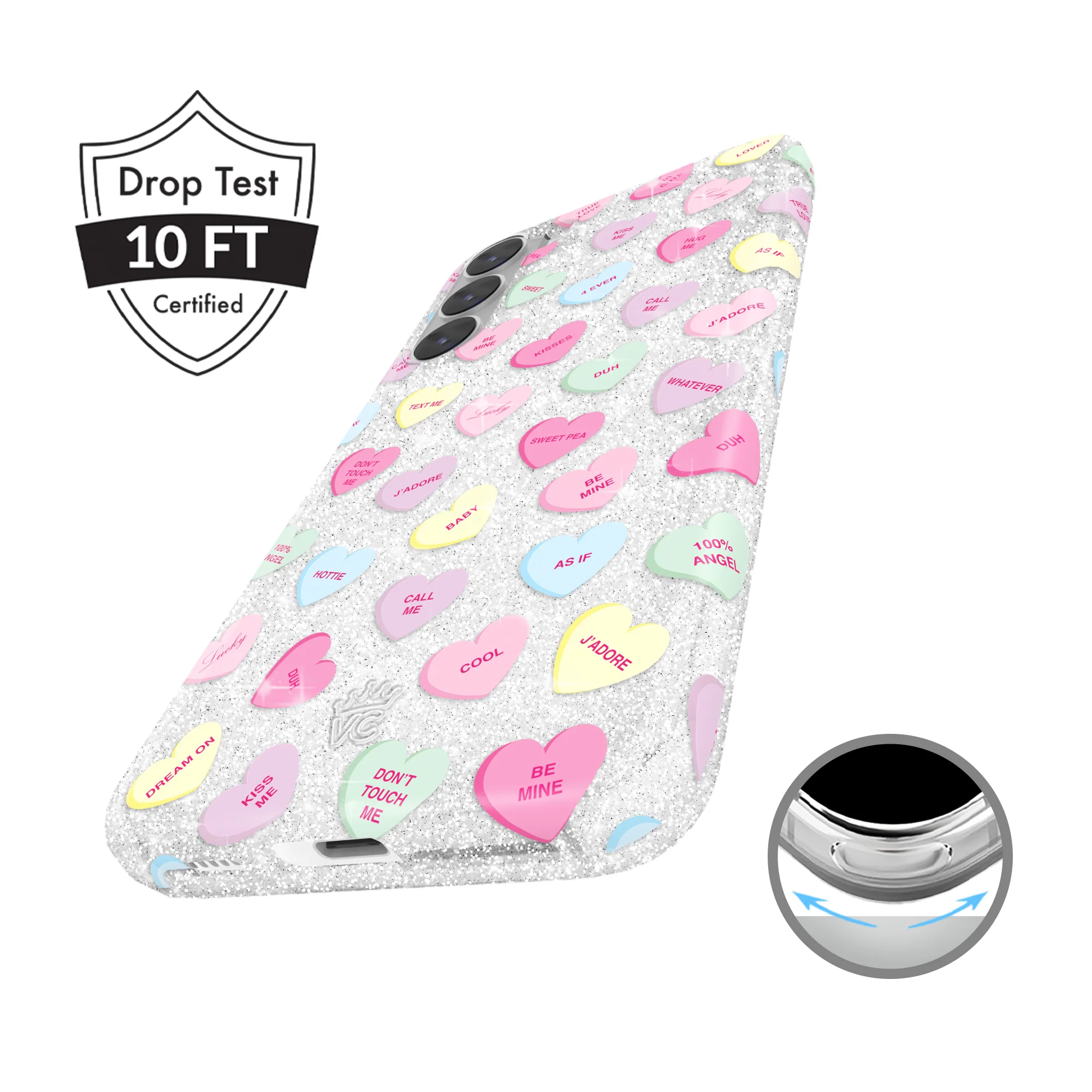 Sweet Hearts Glitter Samsung Case - Image 17