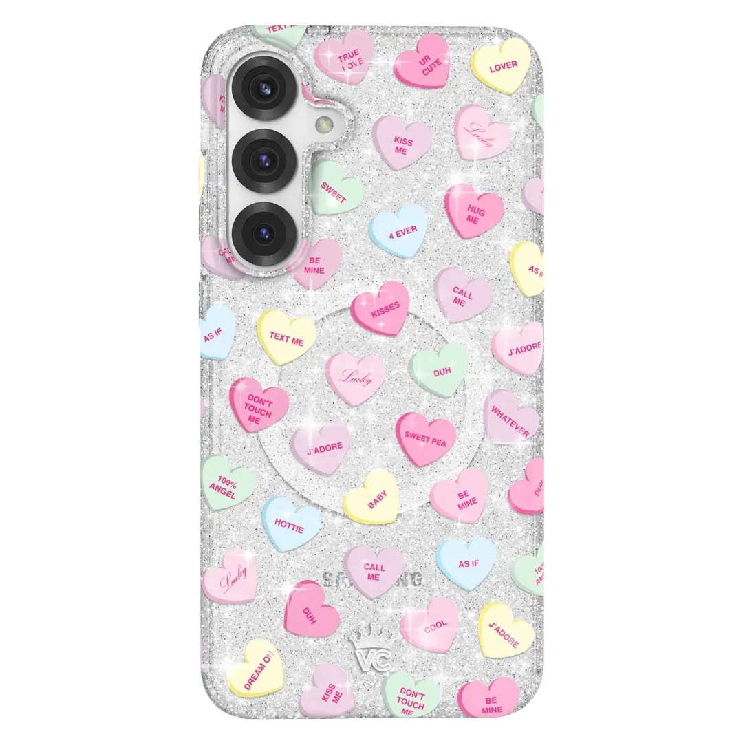 Sweet Hearts Glitter Samsung Case - Image 46