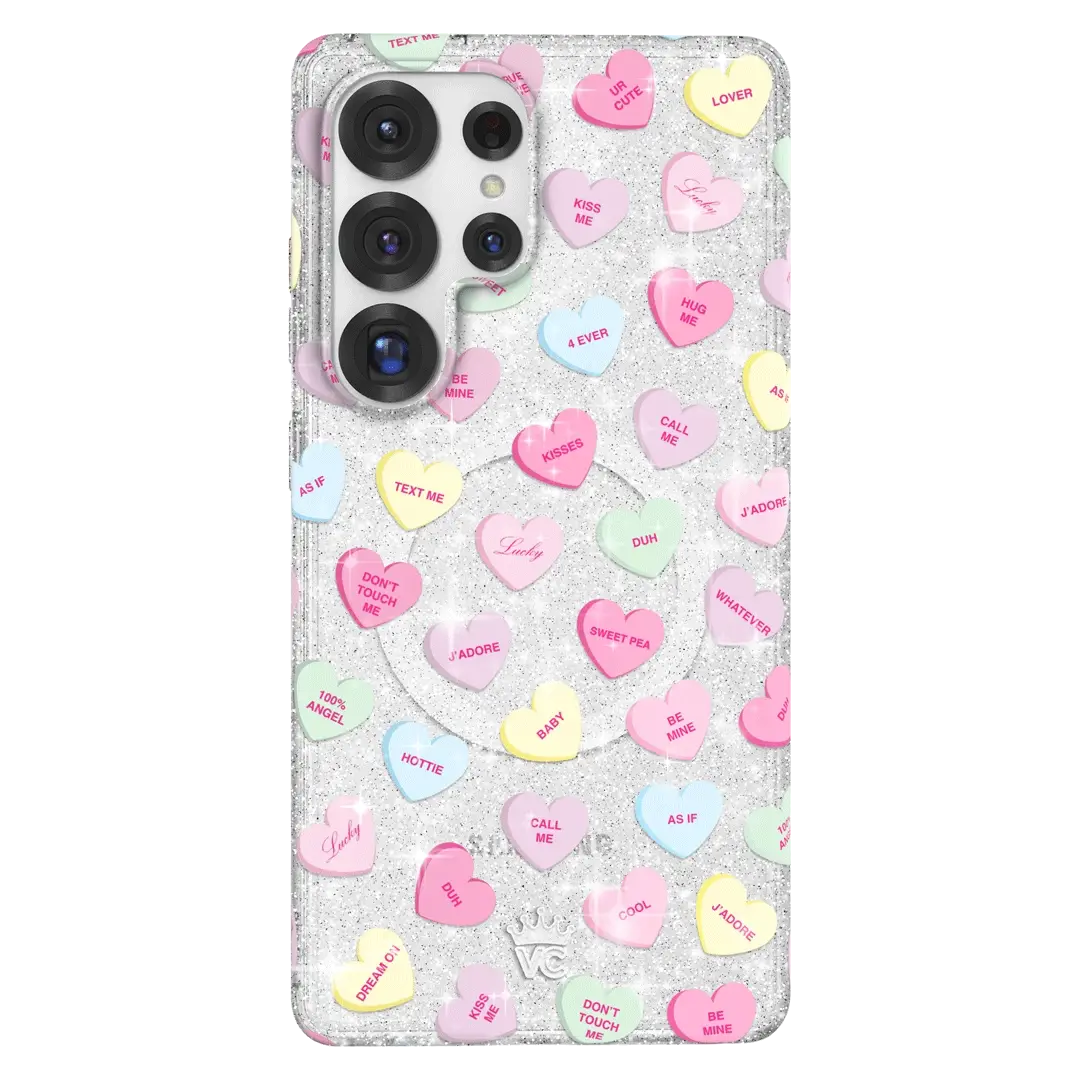 Sweet Hearts Glitter Samsung Case - Image 56