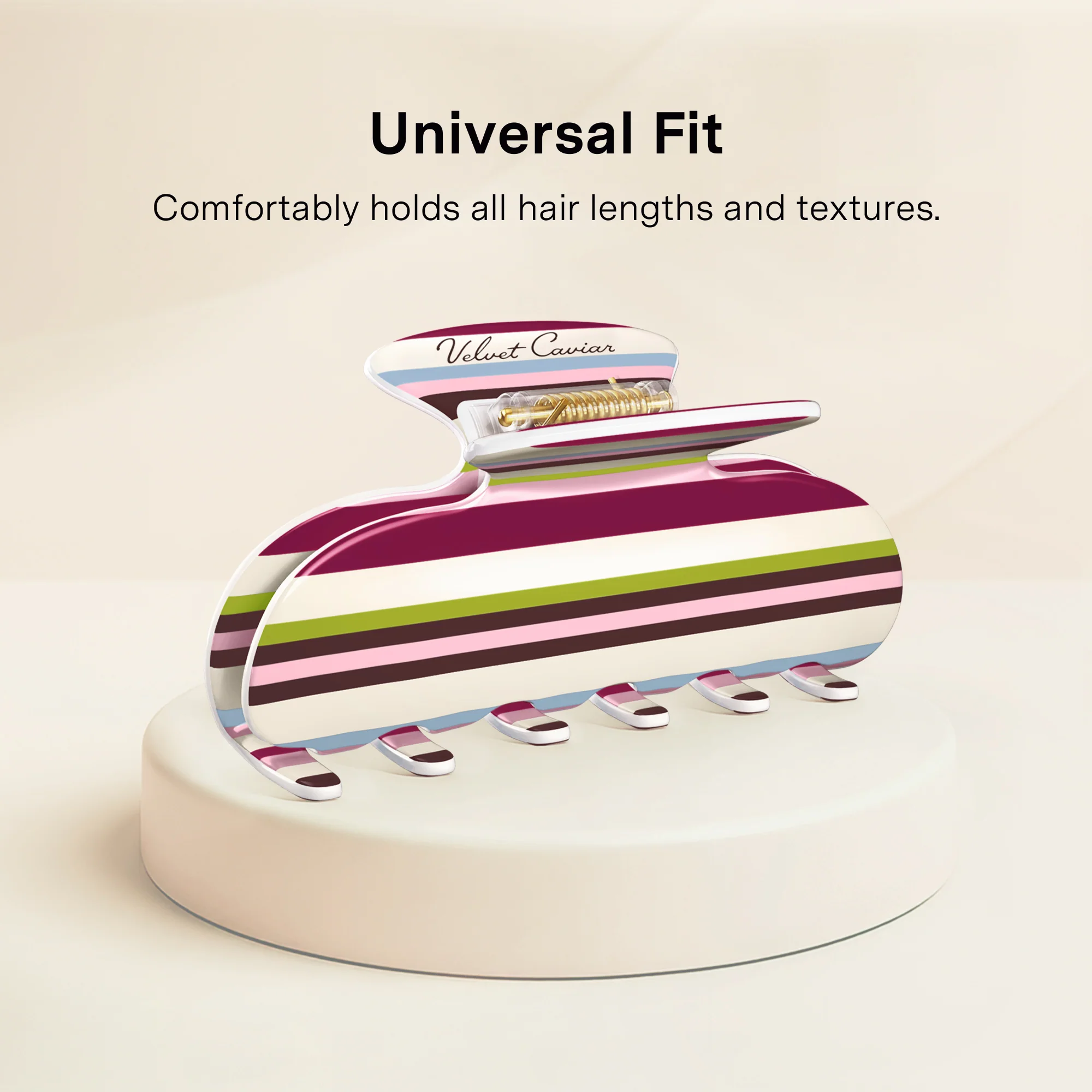 Sweet Treat Stripes Hair Clip - Image 3