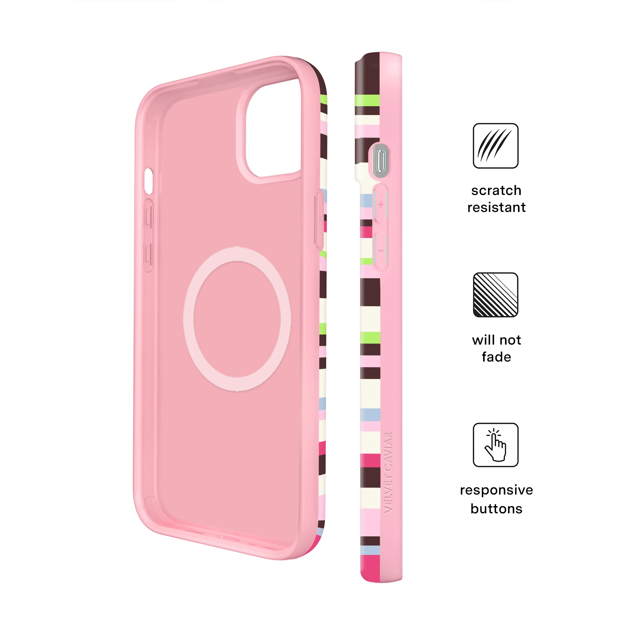 Sweet Treat Stripes iPhone Case - Image 5
