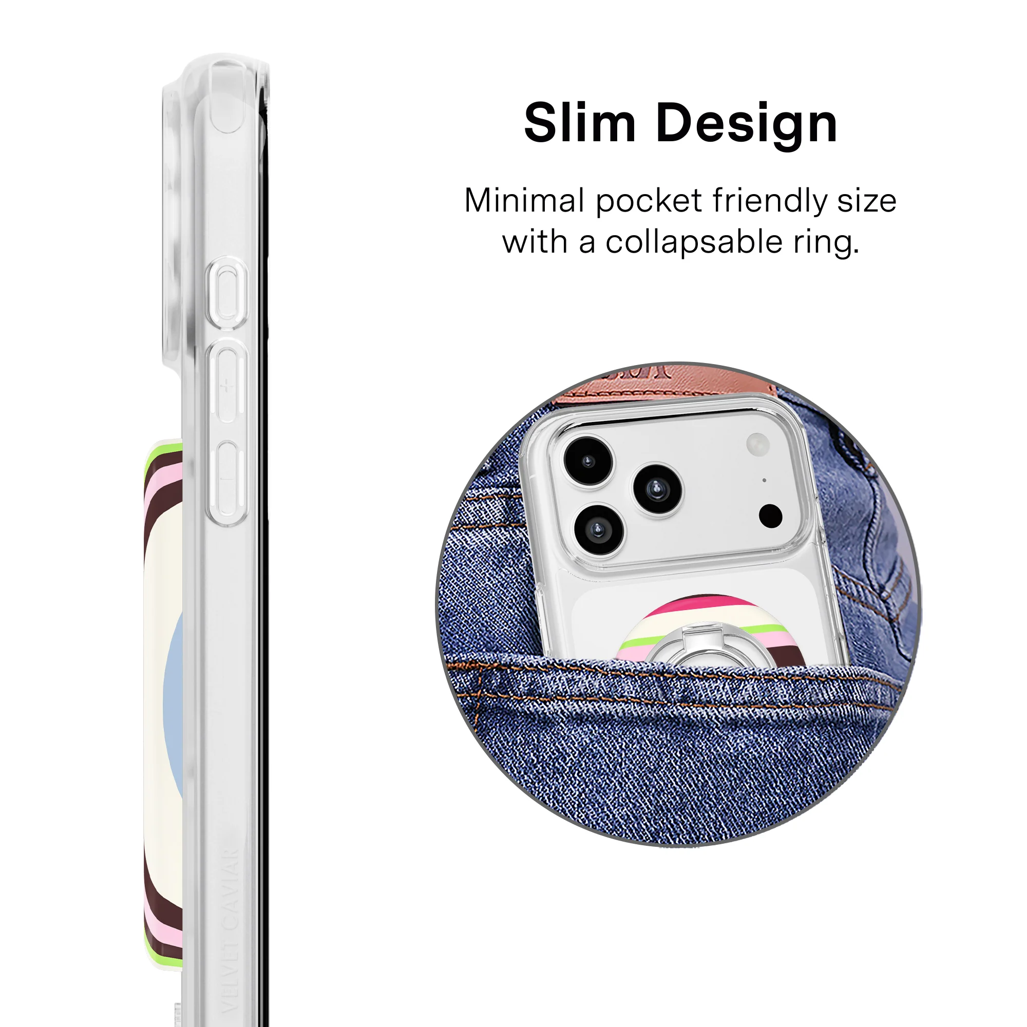 Sweet Treat Stripes MagSafe Grip Ring - Image 4