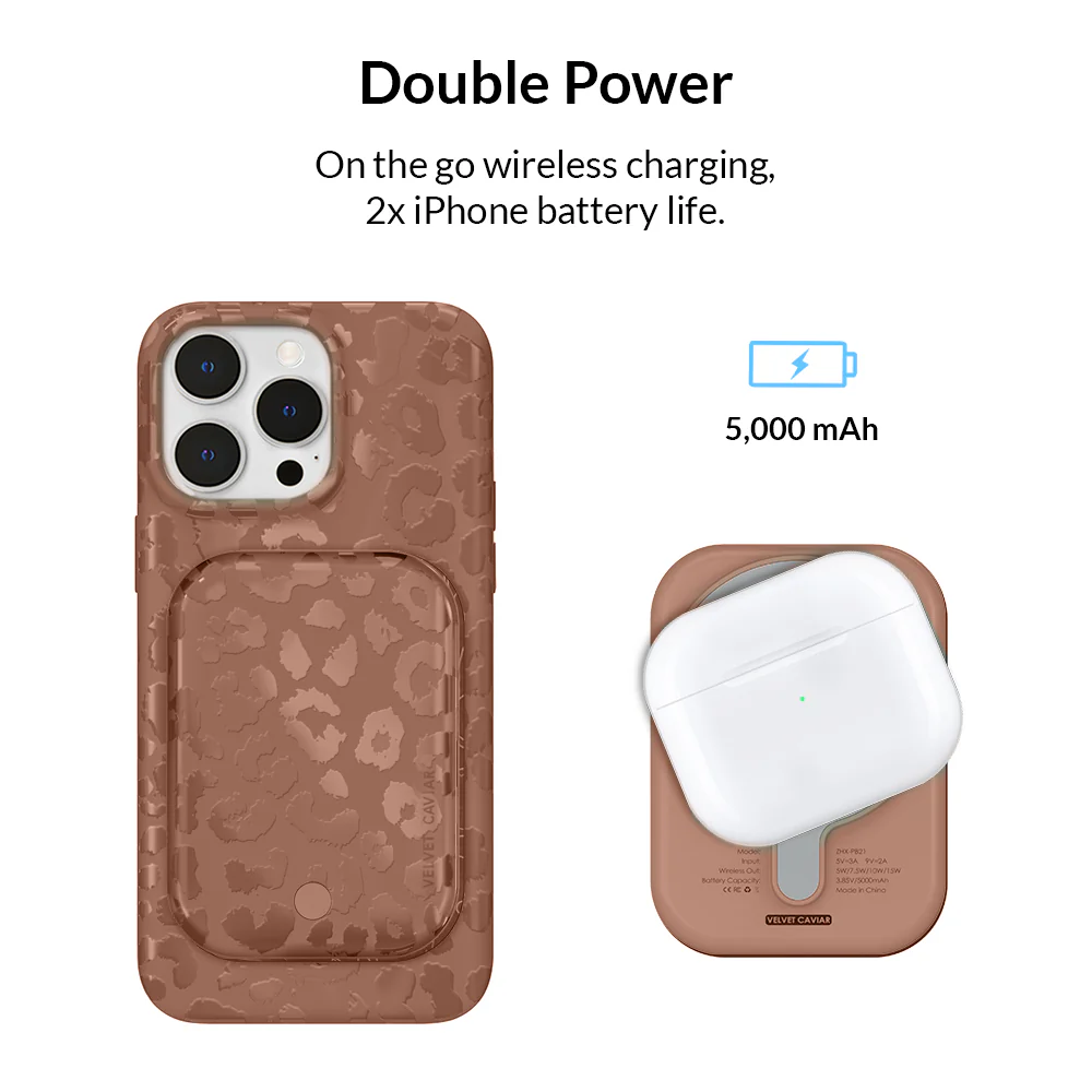 Chocolate Leopard MagSafe Battery Power Pack - Image 2