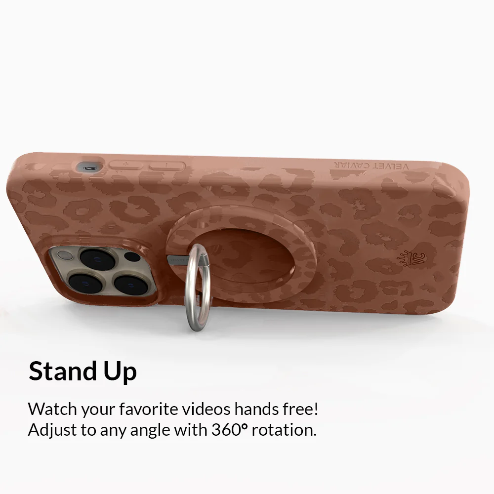 Chocolate Leopard MagSafe Grip Ring - Image 4