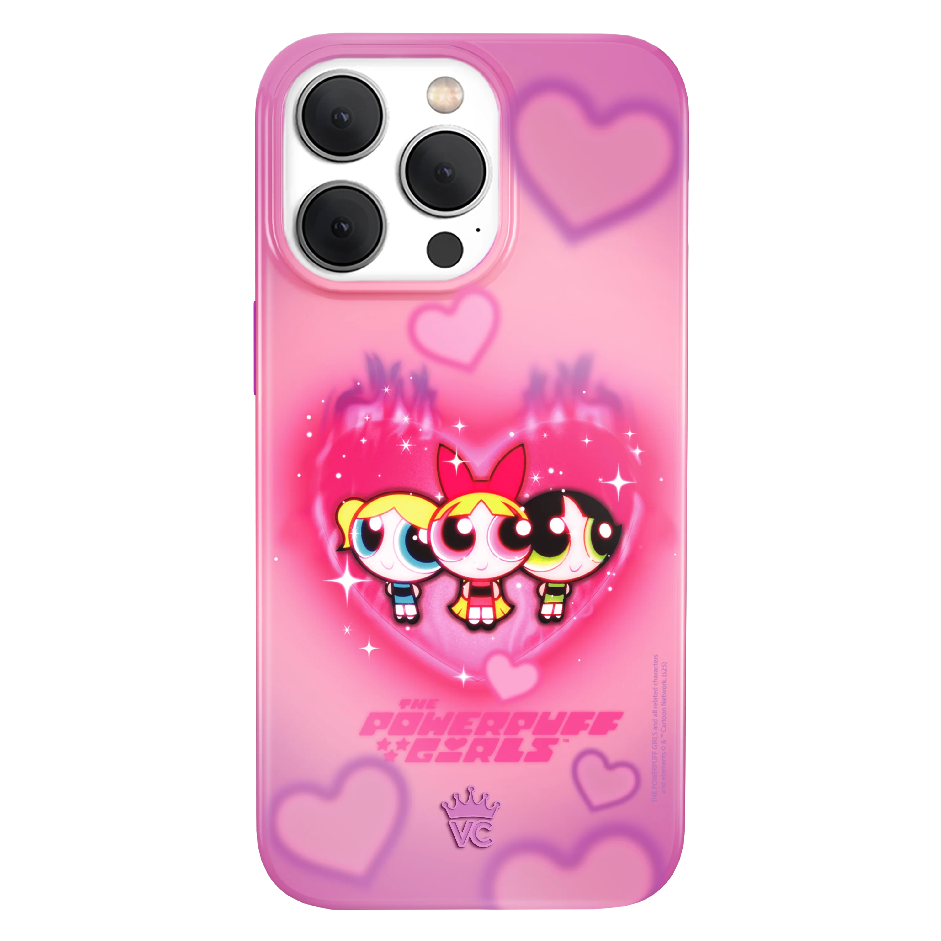 The Powerpuff Girls Airbrush Hearts iPhone Case - Image 36
