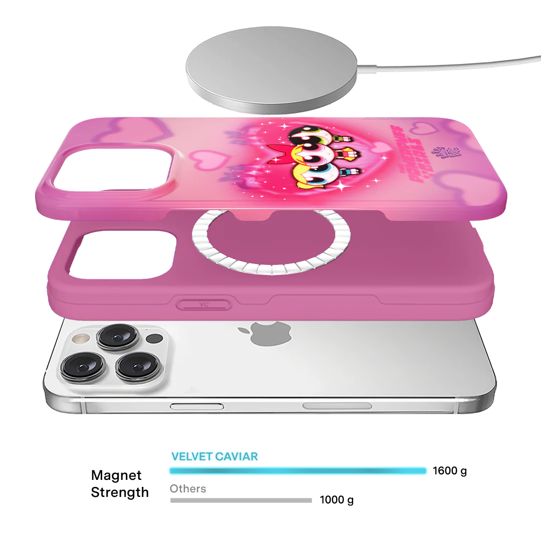 The Powerpuff Girls Airbrush Hearts iPhone Case - Image 46