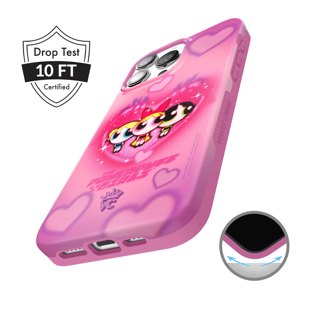 The Powerpuff Girls Airbrush Hearts iPhone Case - Image 47