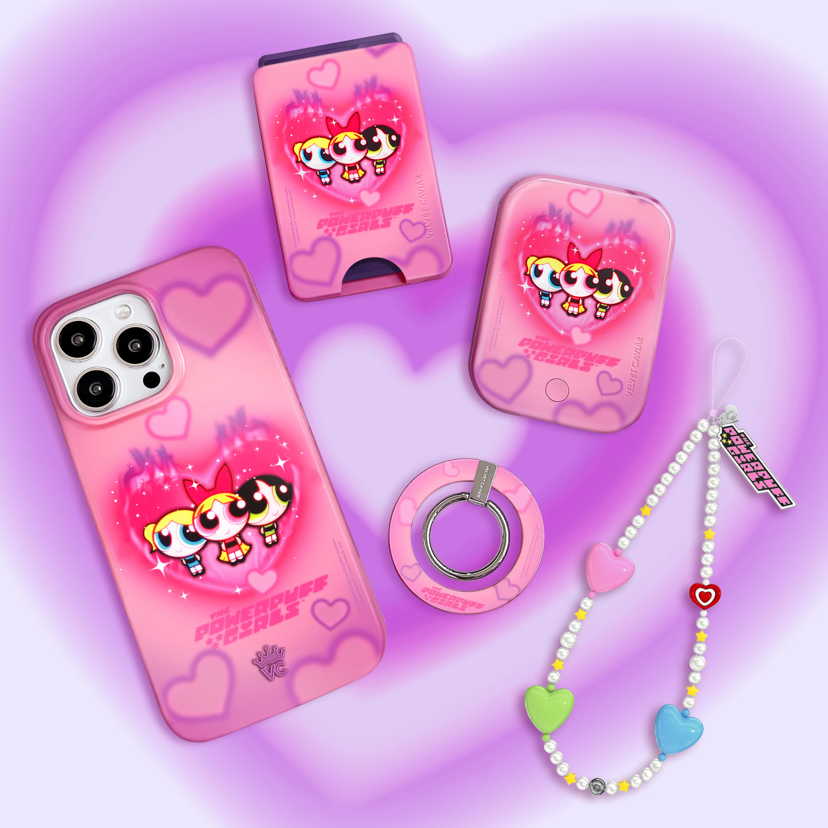 The Powerpuff Girls Airbrush Hearts iPhone Case - Image 7