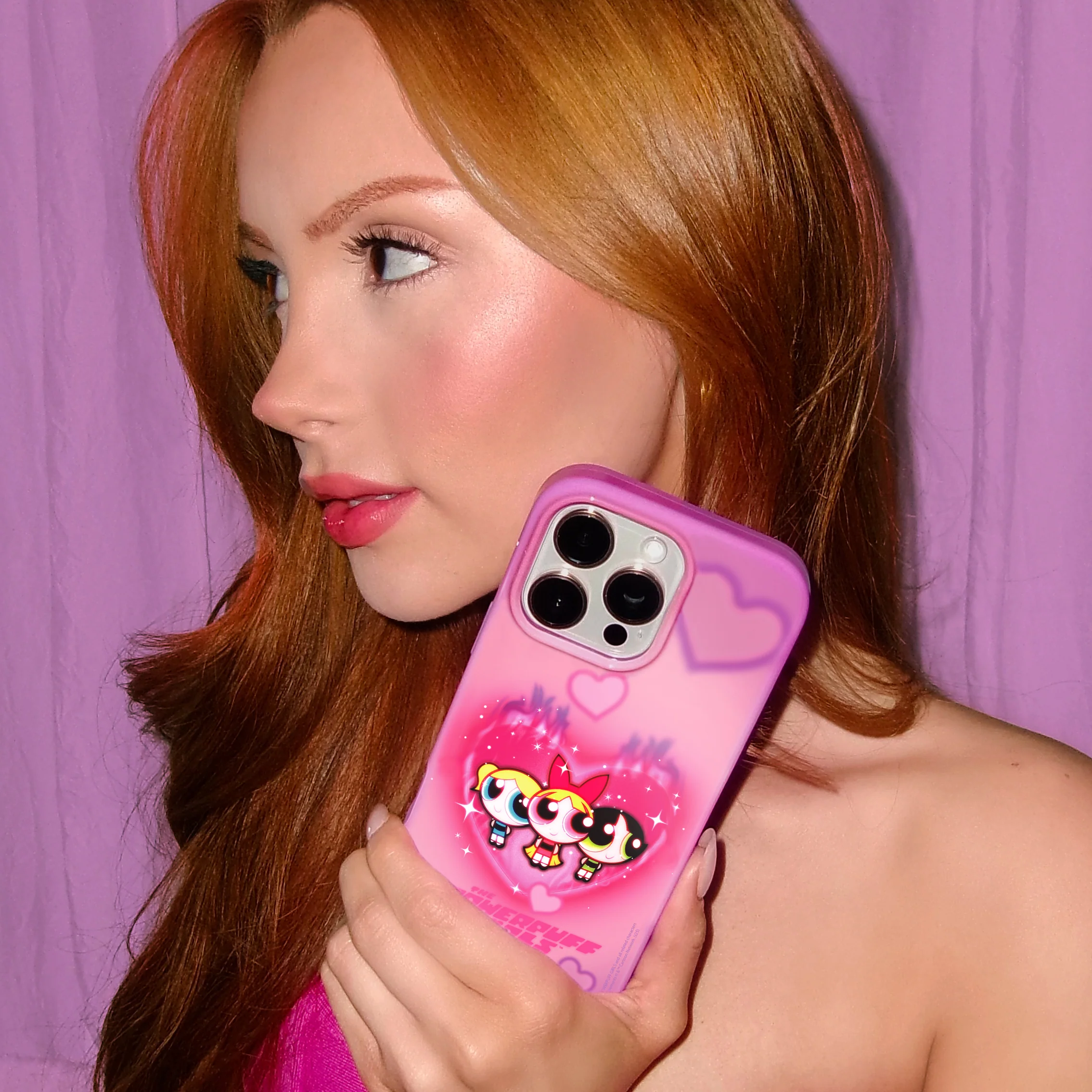 The Powerpuff Girls Airbrush Hearts iPhone Case - Image 9
