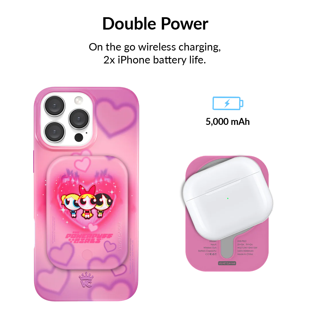 The Powerpuff Girls Airbrush Hearts MagSafe Battery Power Pack - Image 3