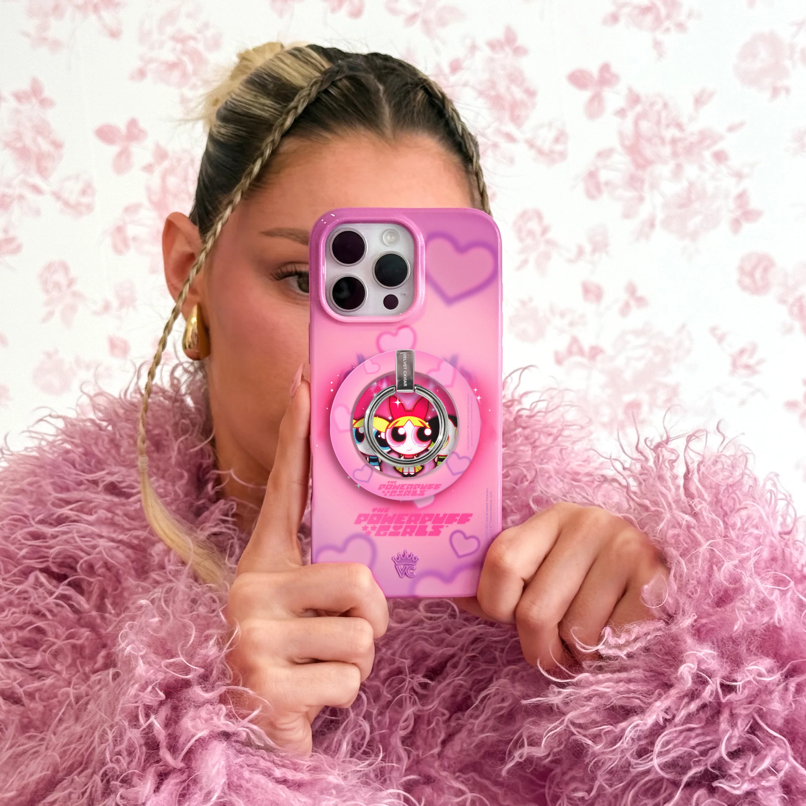 The Powerpuff Girls Airbrush Hearts MagSafe Grip Ring - Image 2