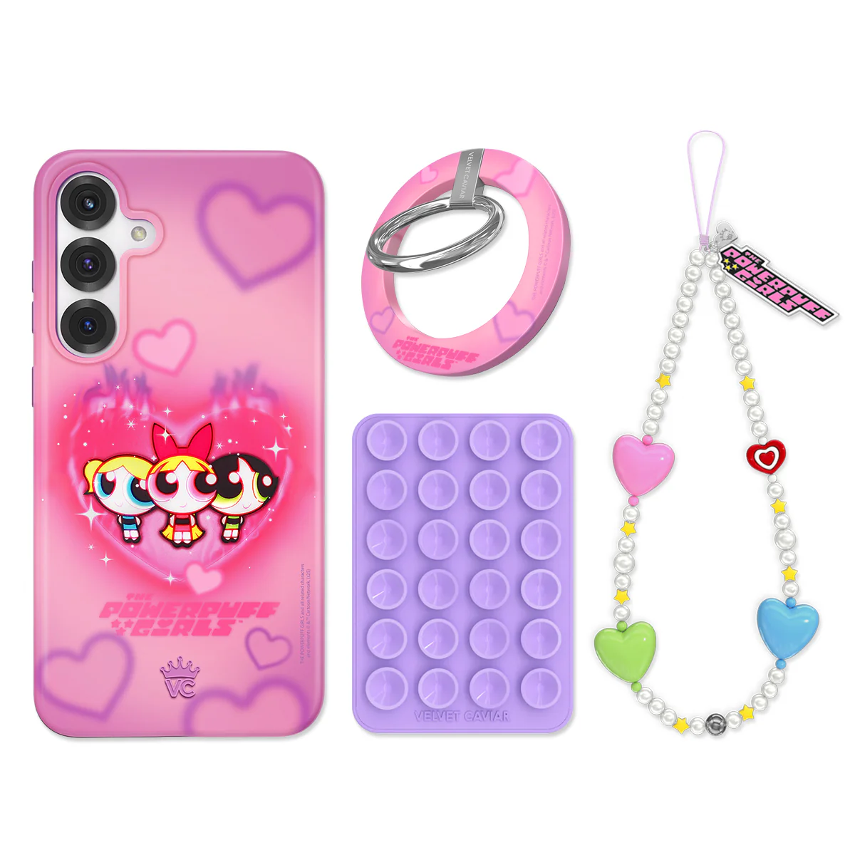 The Powerpuff Girls Airbrush Hearts Samsung Bundle Set - Image 2
