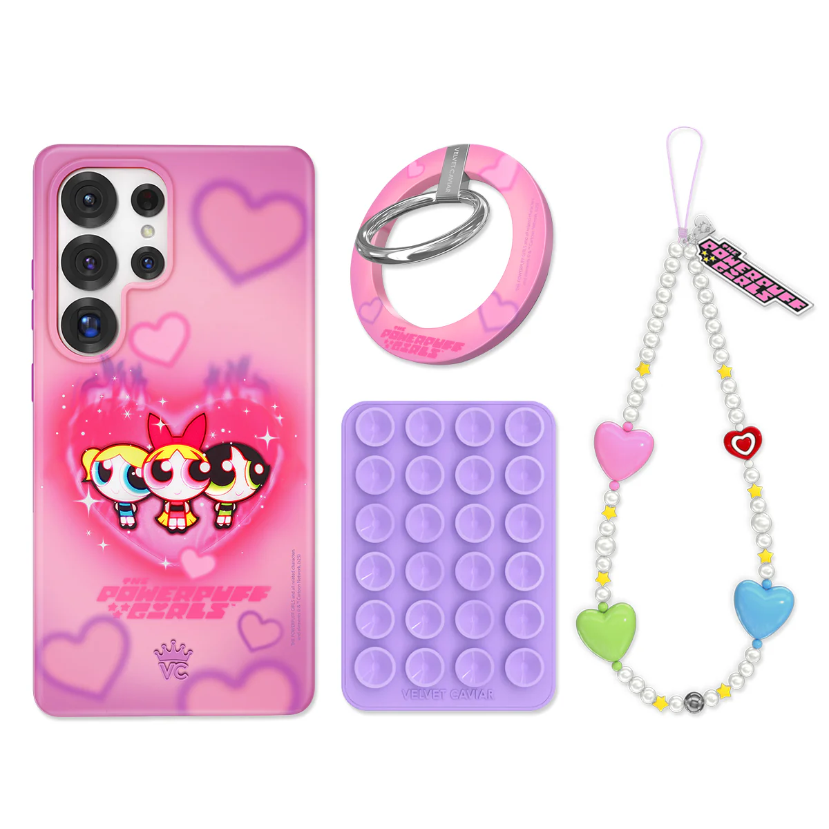 The Powerpuff Girls Airbrush Hearts Samsung Bundle Set - Image 3