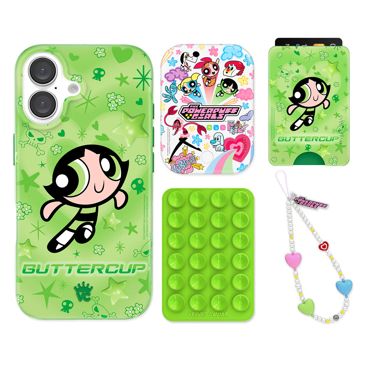 The Powerpuff Girls Buttercup iPhone Bundle Set - Wallet - Image 4