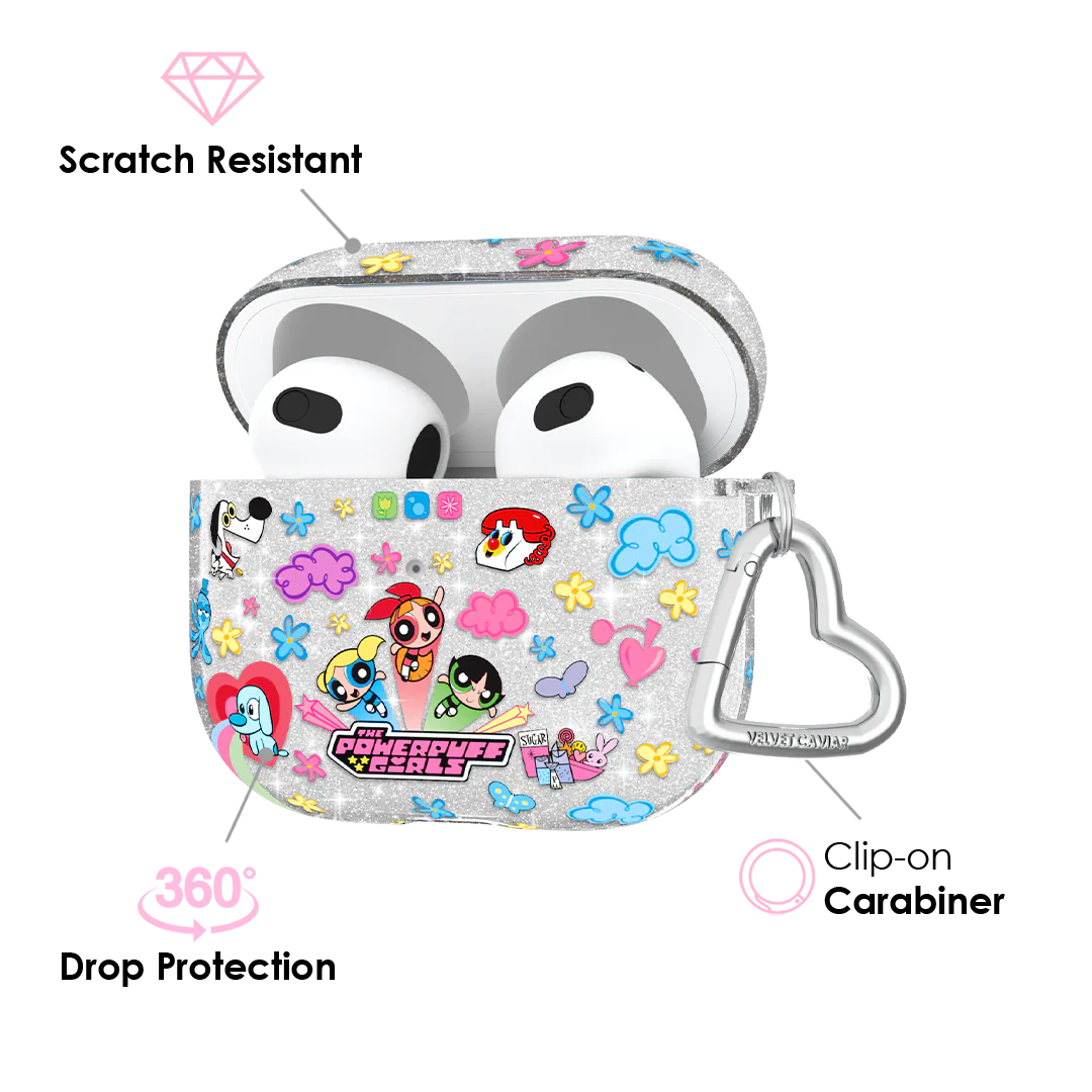 The Powerpuff Girls Girl Power Glitter AirPod Case - Image 13