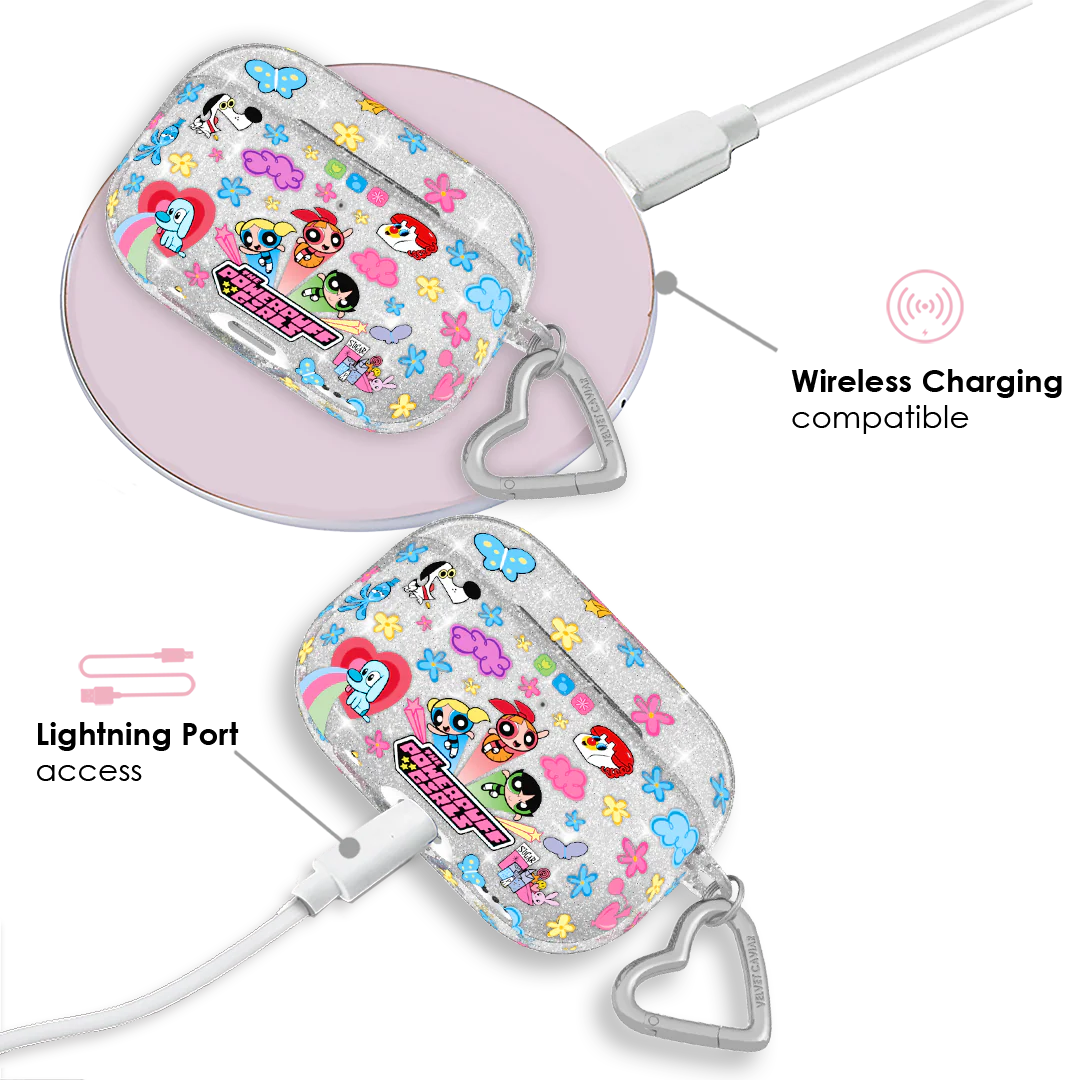 The Powerpuff Girls Girl Power Glitter AirPod Case - Image 9