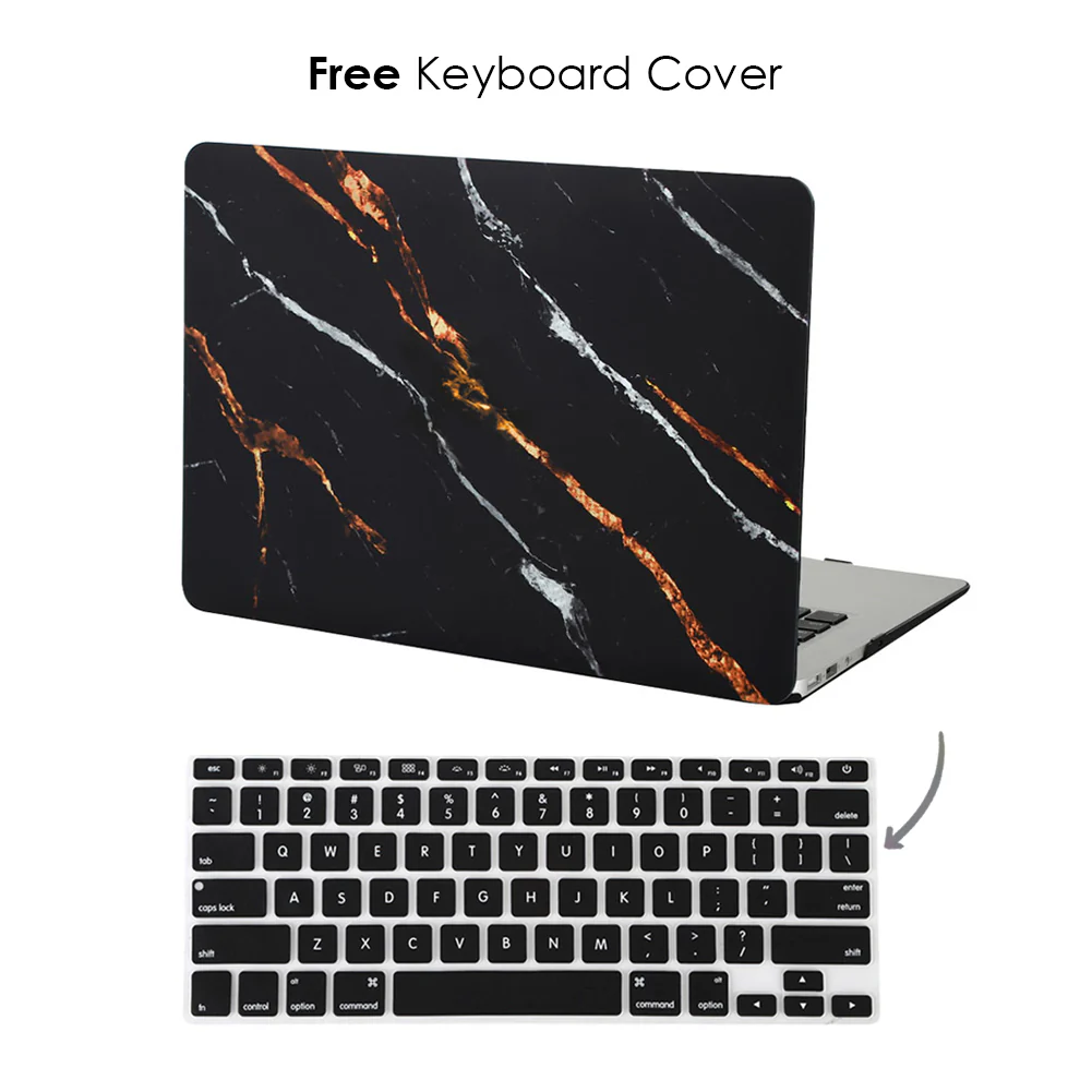 Tiger Black Marble MacBook Case - Image 5