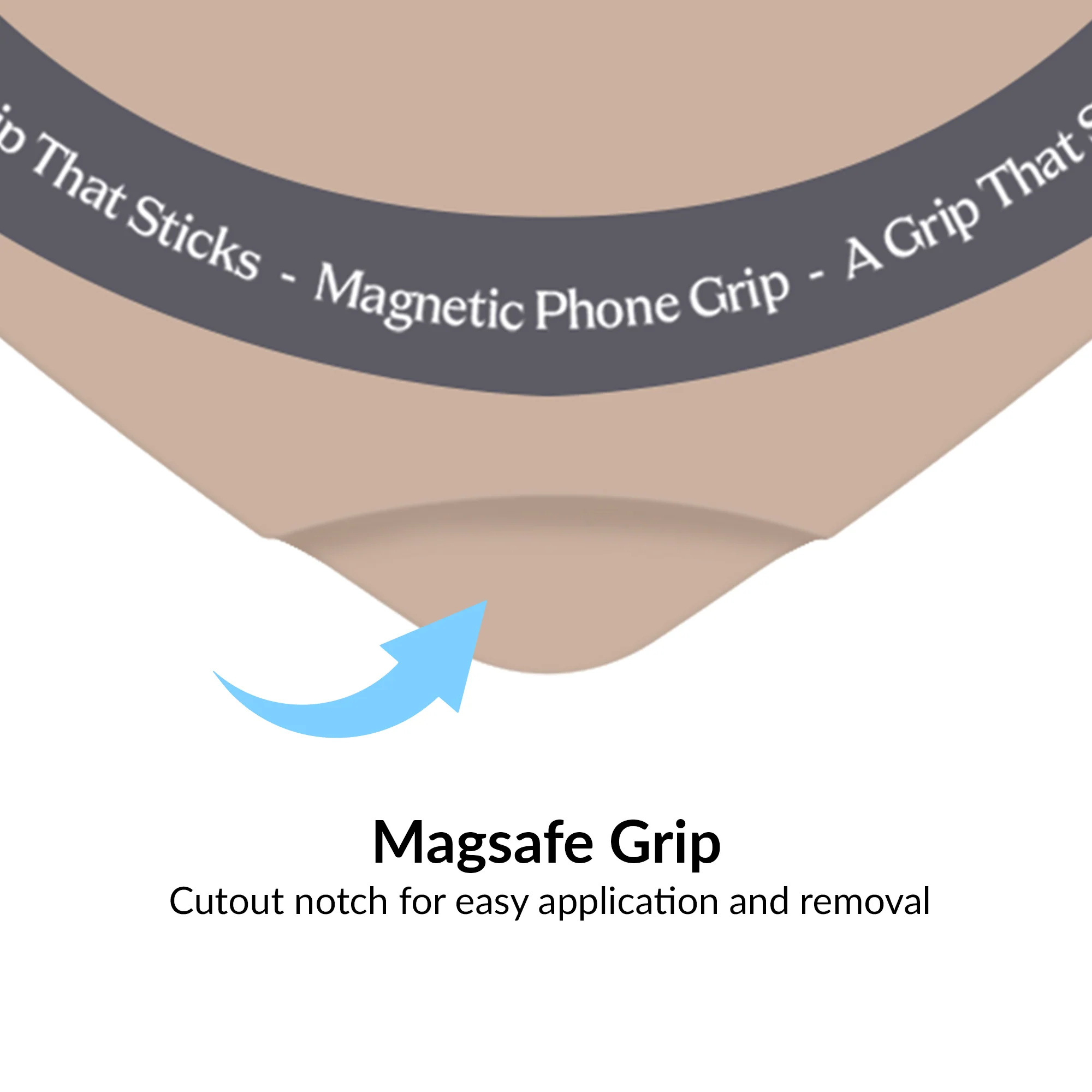 Toasted Almond Heart MagSafe MightyGrip - Image 3