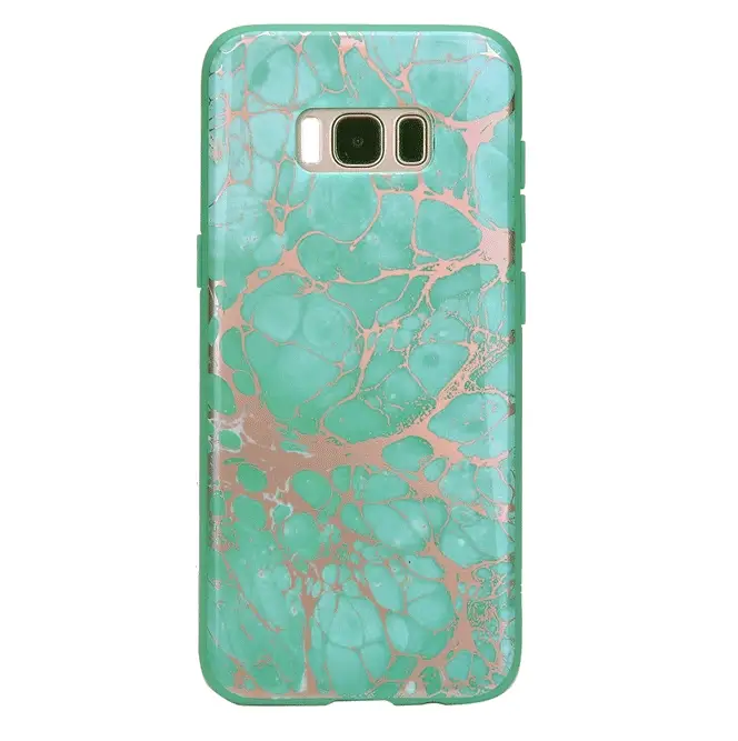 Turquoise Rose Gold Chrome Samsung Galaxy Case - Image 5