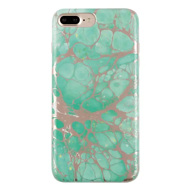 Turquoise Rose Gold Chrome iPhone Case - Image 13