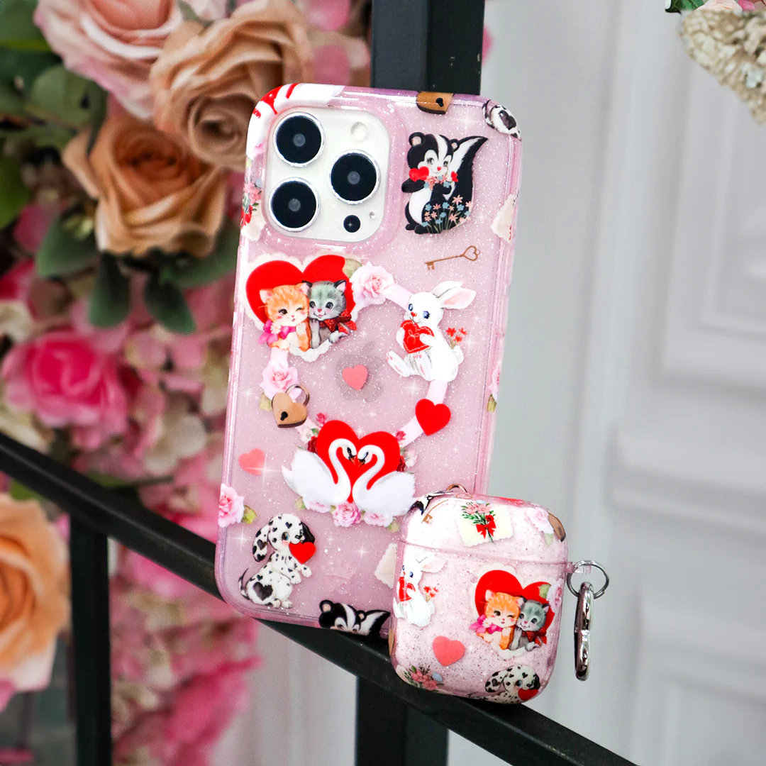 Love Letter Glitter AirPod Case - Image 2