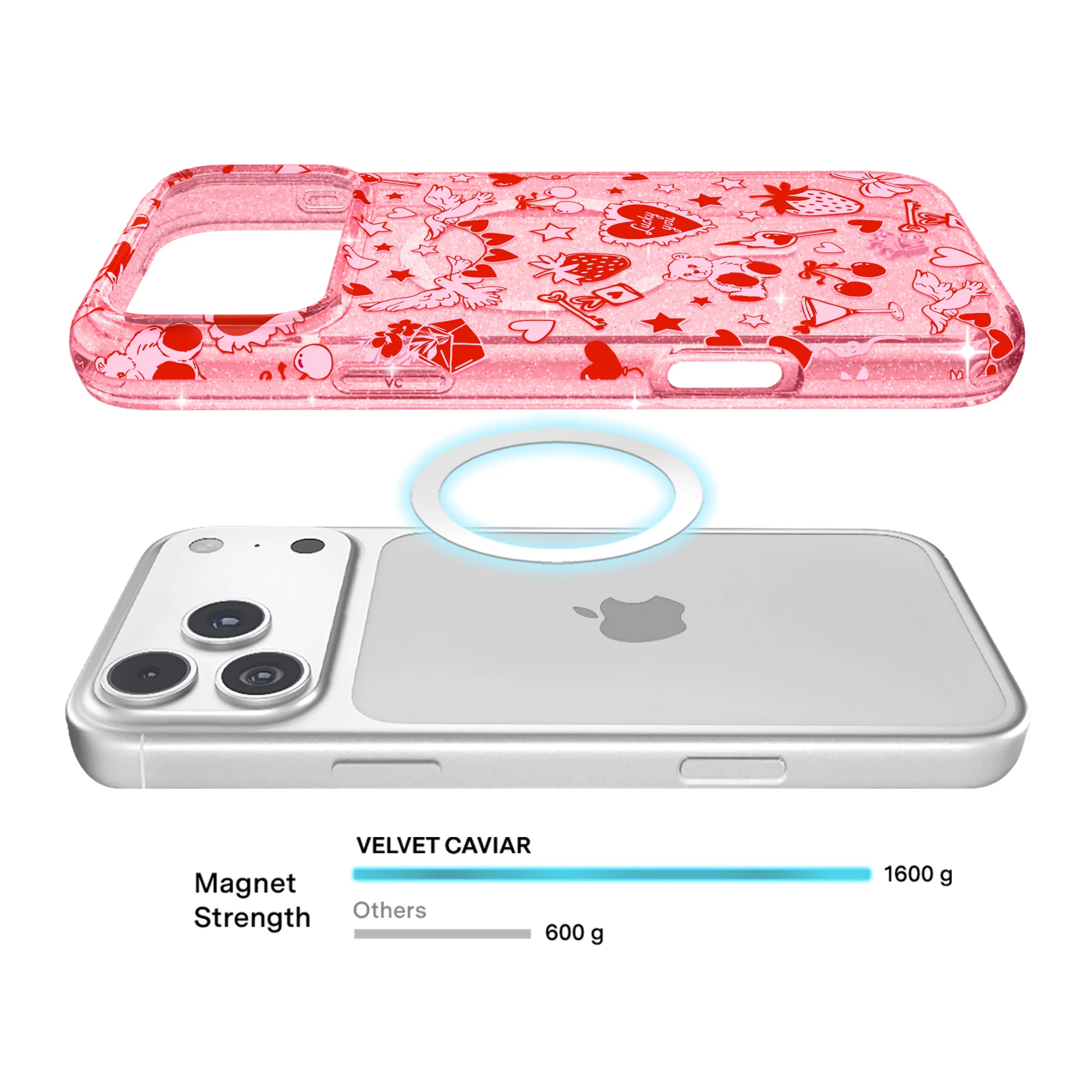 Be Mine Glitter iPhone Case - Image 79