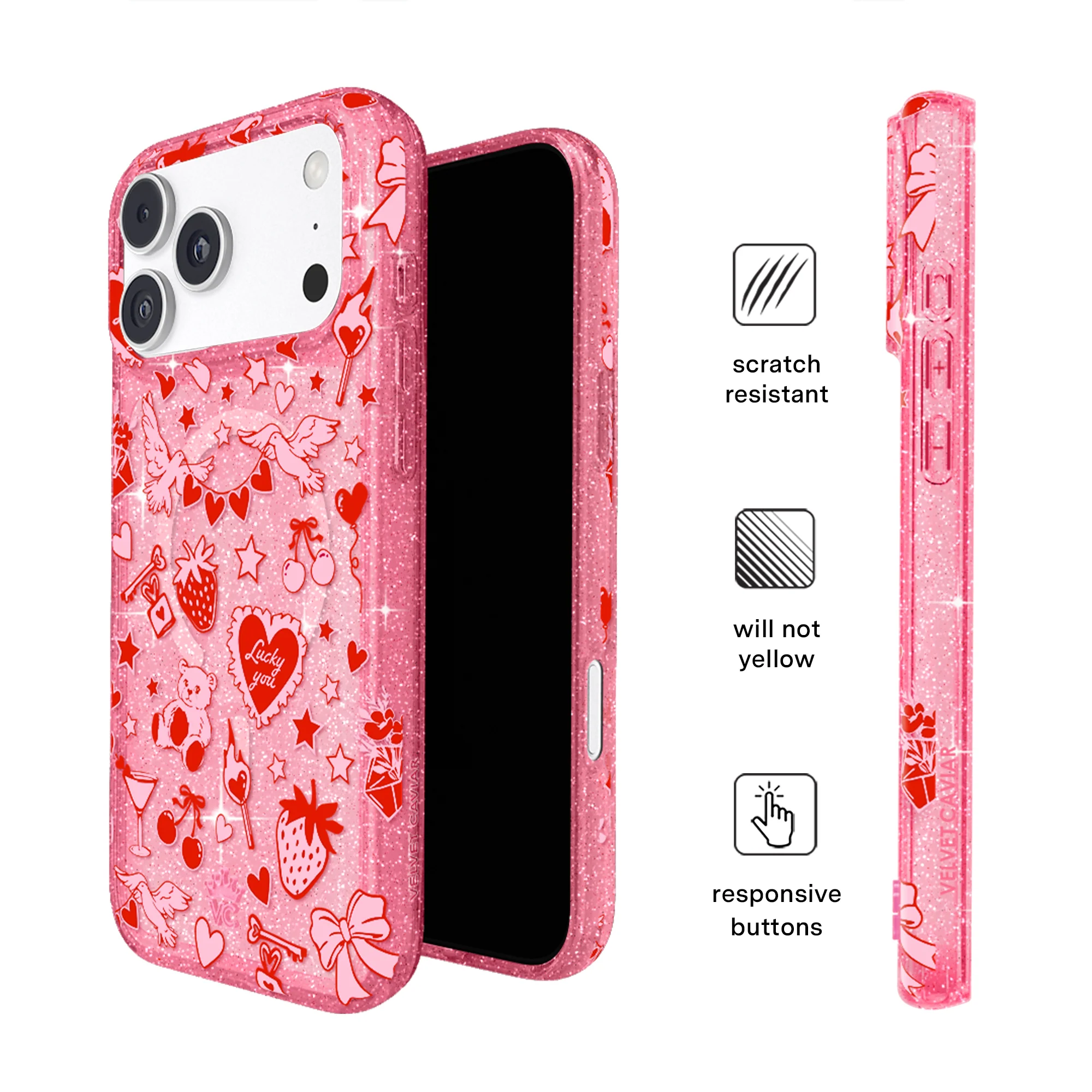 Be Mine Glitter iPhone Case - Image 80