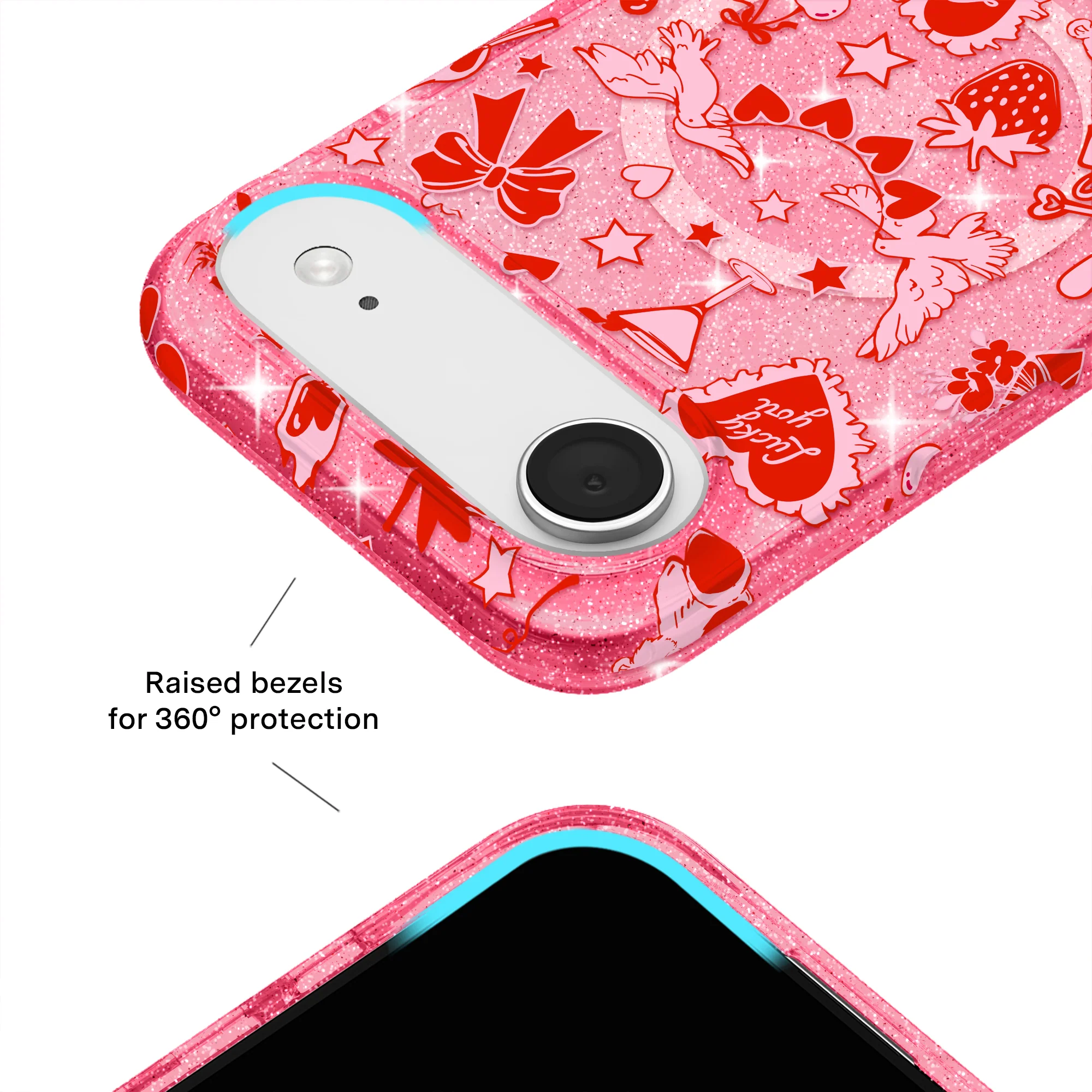Be Mine Glitter iPhone Case - Image 88