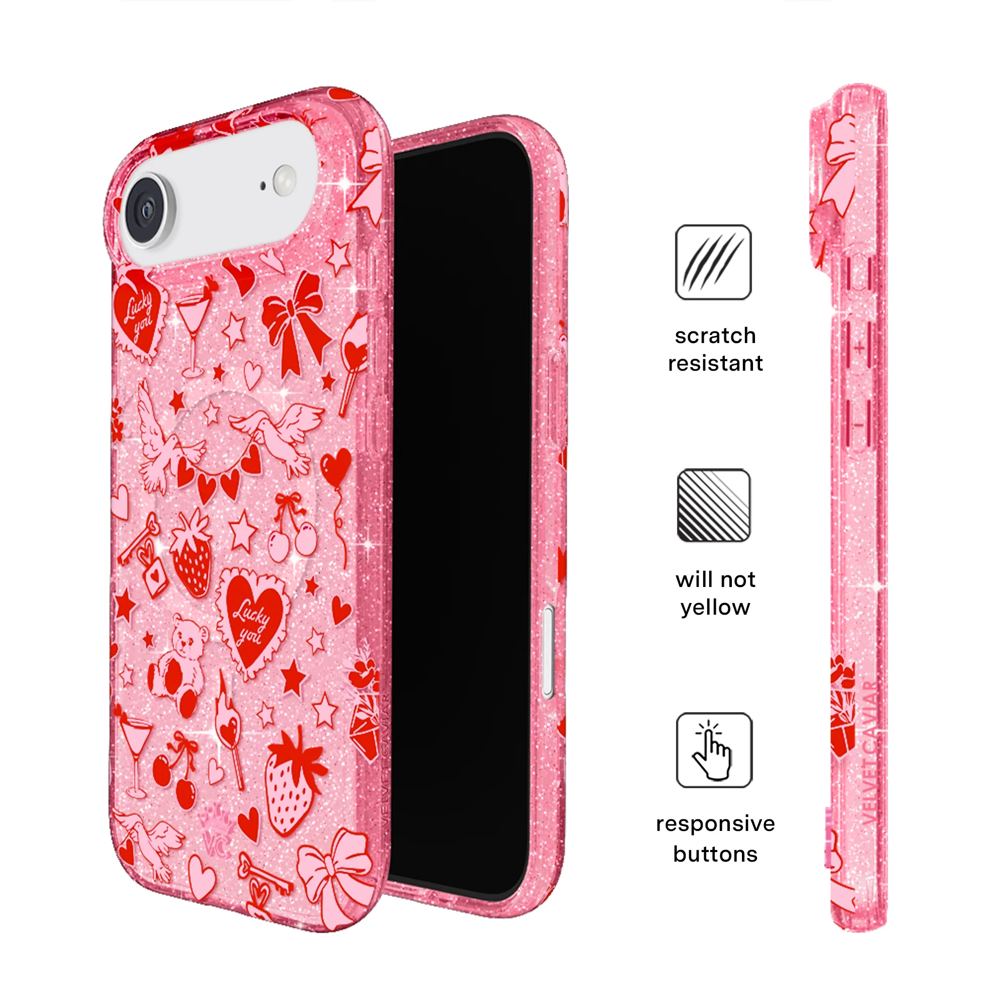 Be Mine Glitter iPhone Case - Image 90