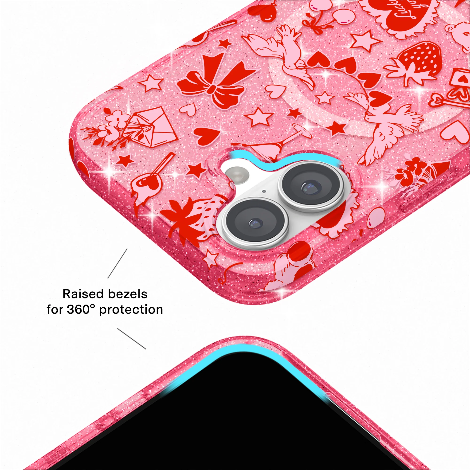 Be Mine Glitter iPhone Case - Image 93