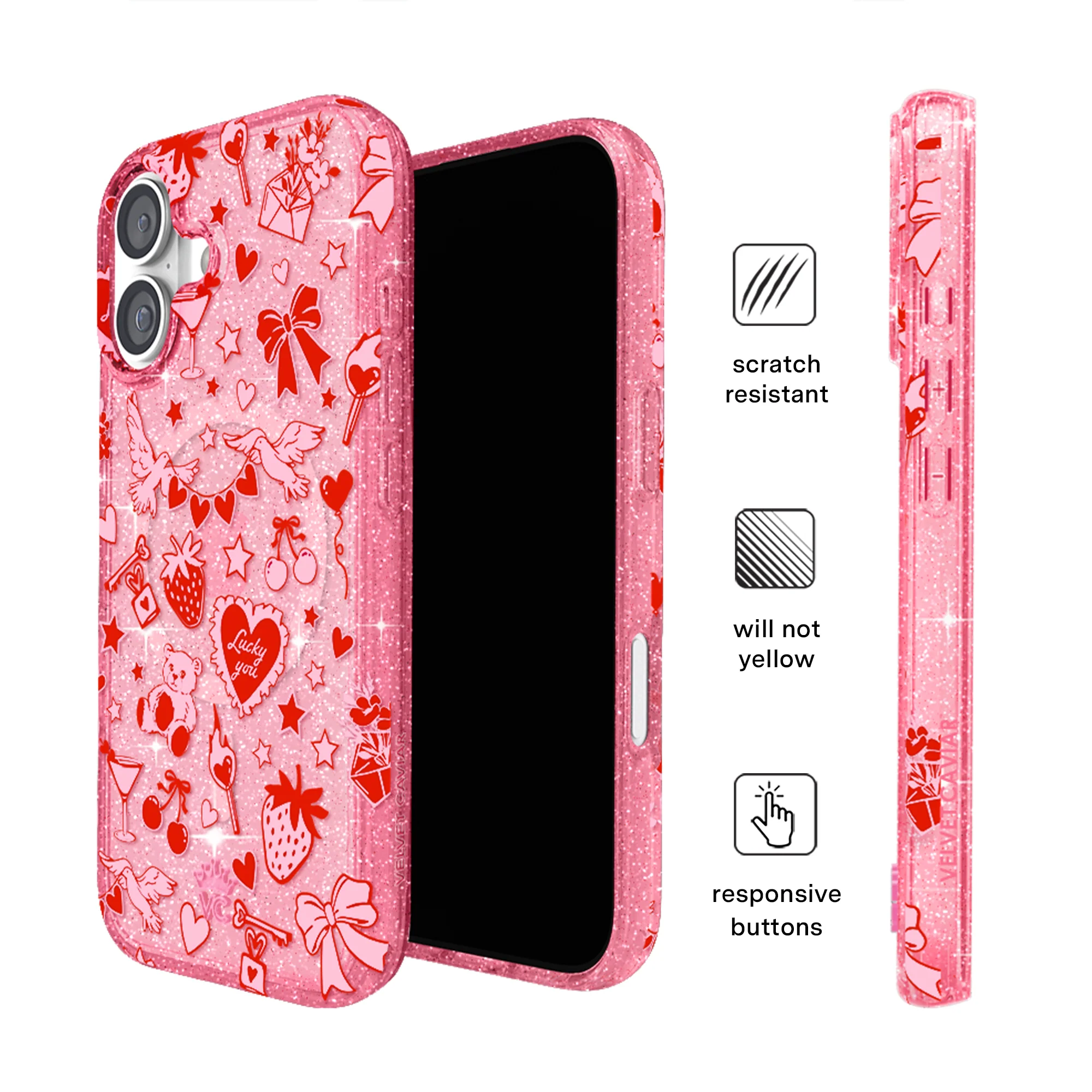 Be Mine Glitter iPhone Case - Image 95