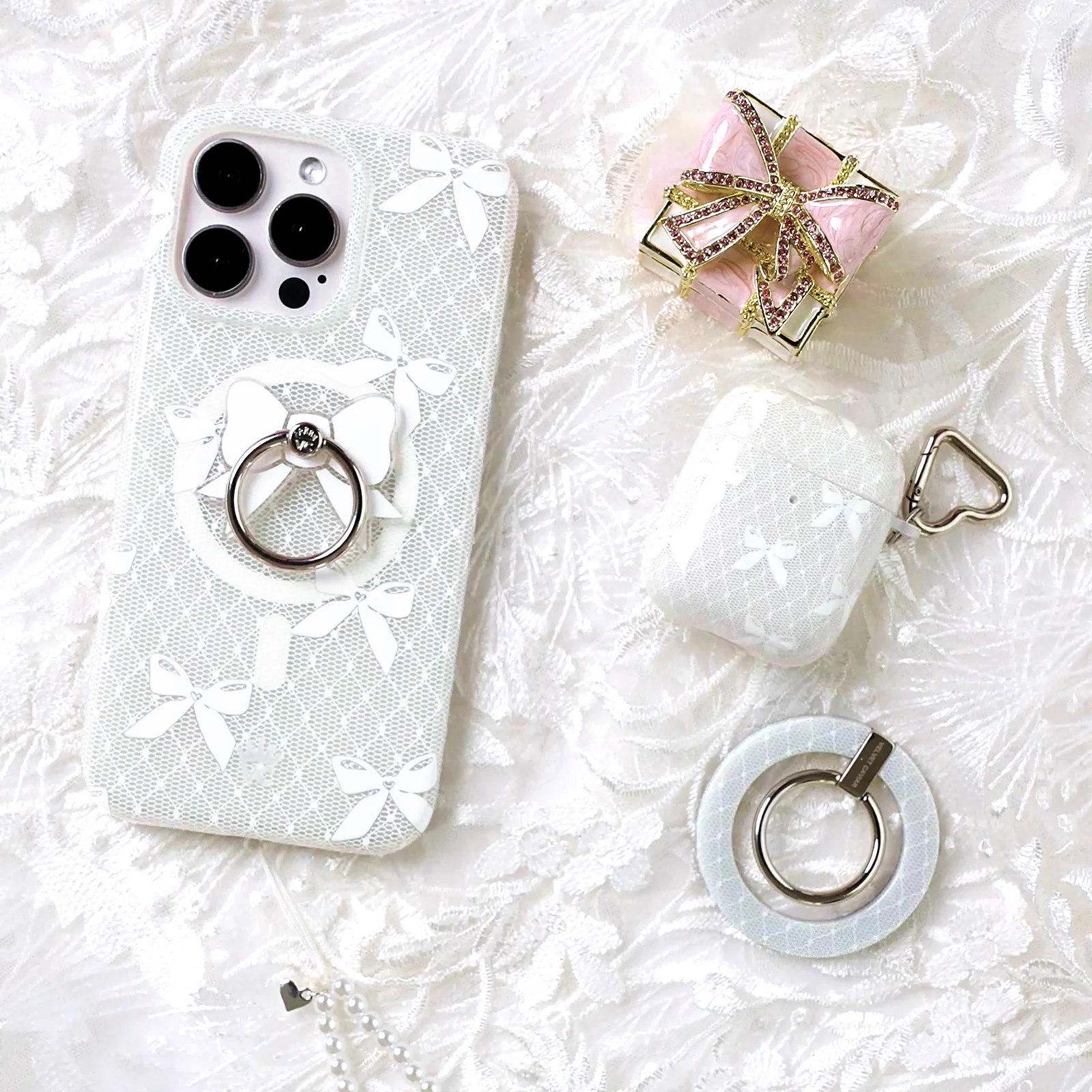 Vintage Bow Phone Ring - Image 2