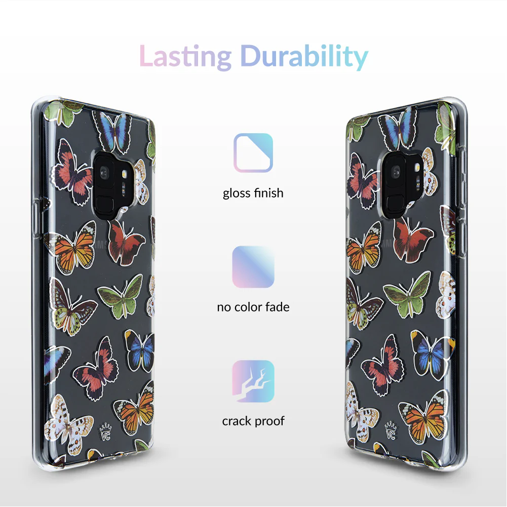 Vintage Butterfly Samsung Galaxy Clear Case - Image 12
